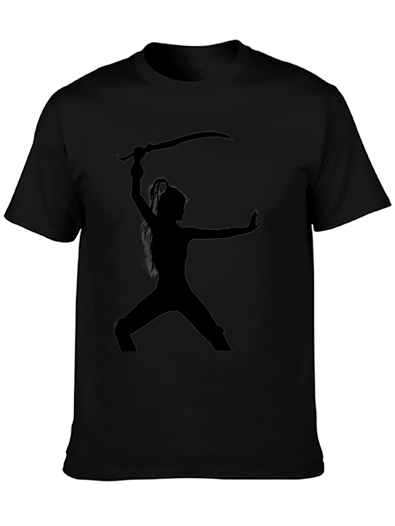 Warrior Silhouette Black T-Shirt