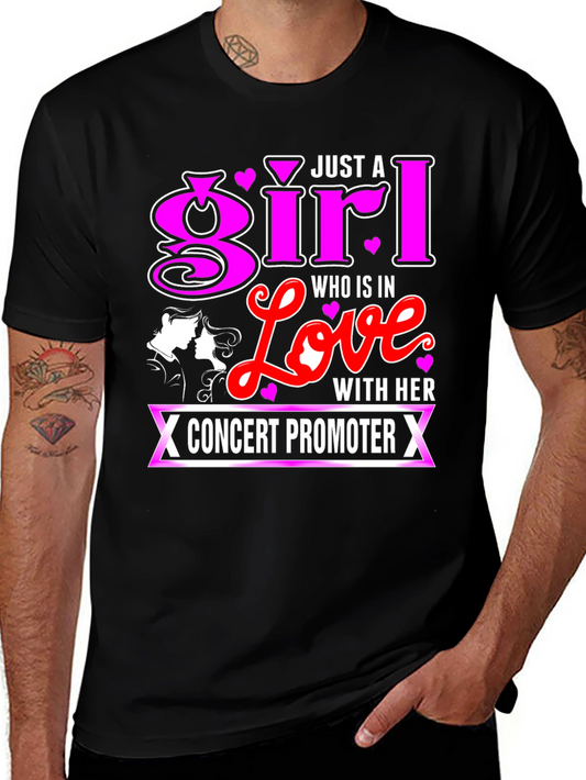 Girl in Love Concert Promoter Graphic T-Shirt