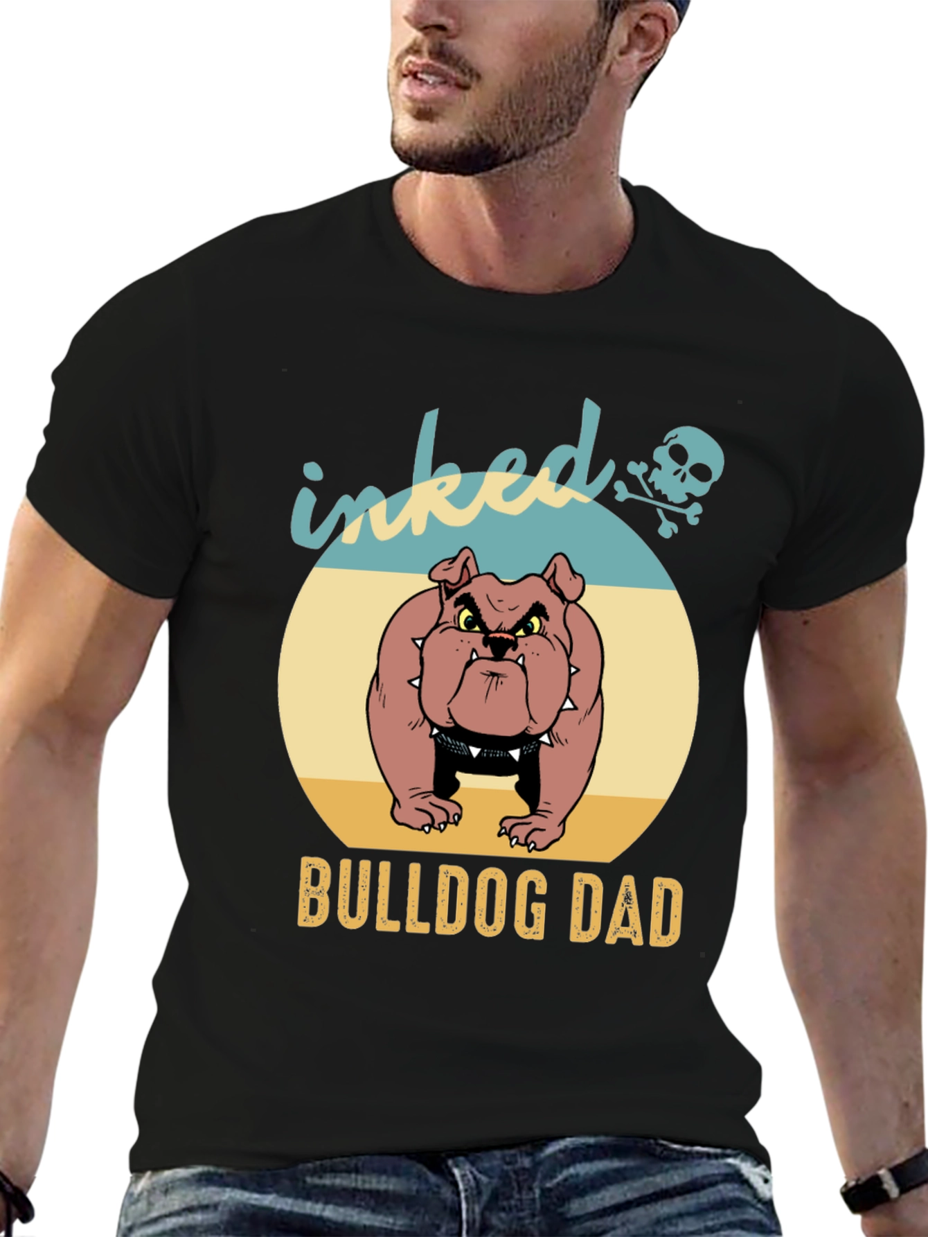 Inked Bulldog Dad Graphic Tee
