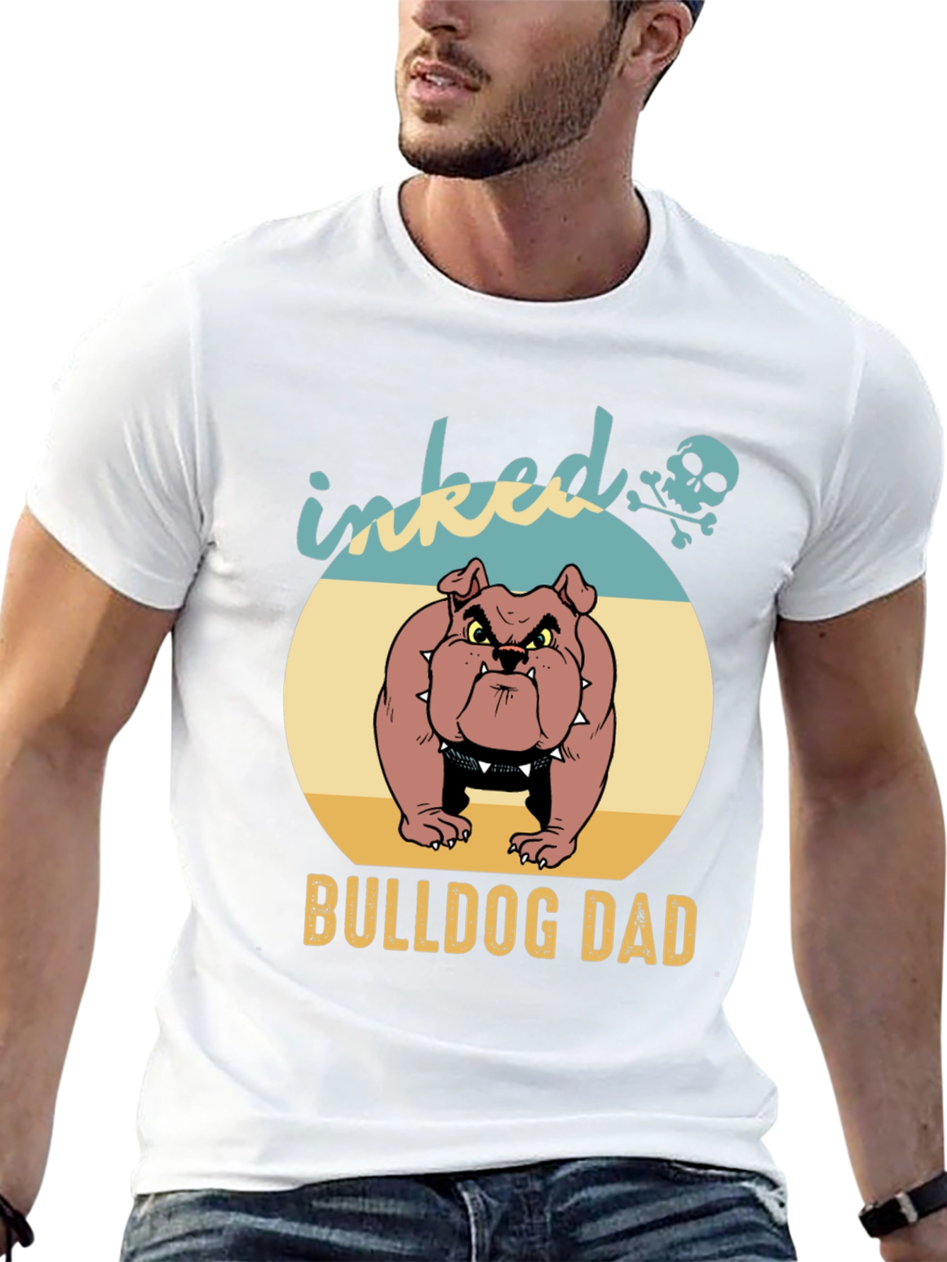 Inked Bulldog Dad Graphic Tee