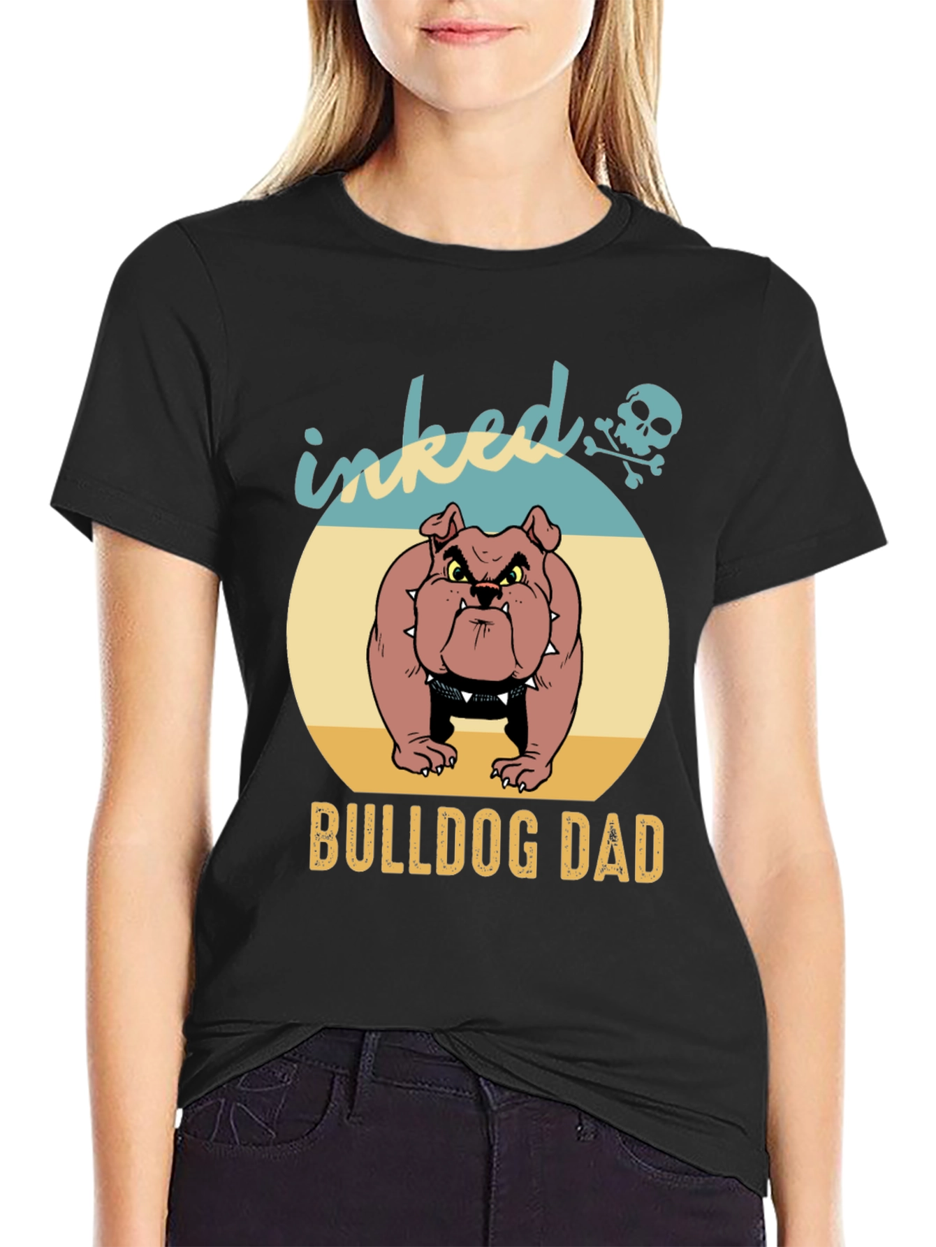 Inked Bulldog Dad Graphic Tee