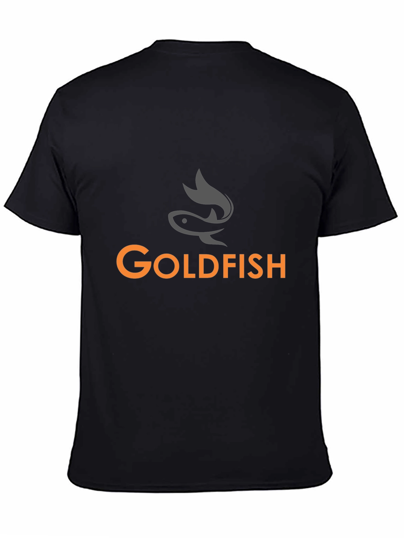Goldfish Graphic Tee - Black Cotton T-Shirt