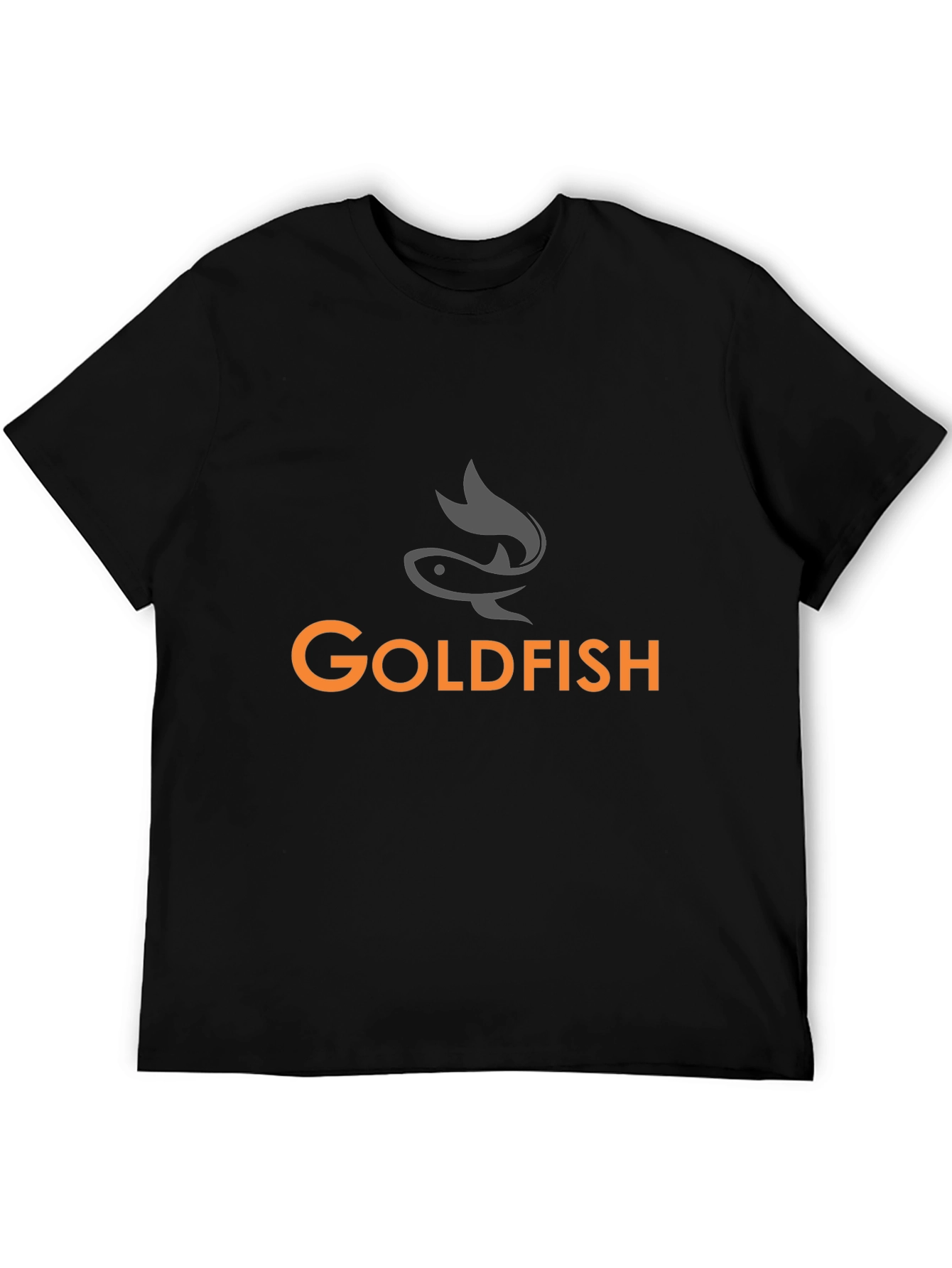 Goldfish Graphic Tee - Black Cotton T-Shirt