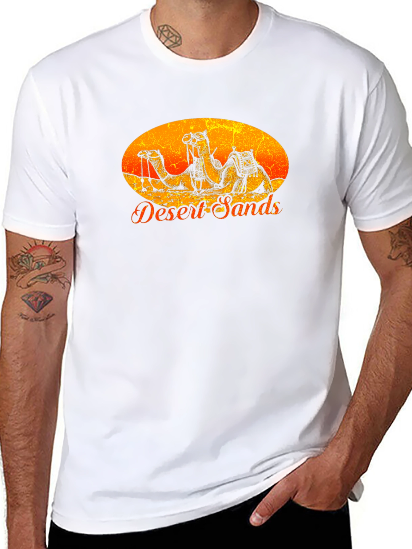 Desert Sands Camel Graphic T-Shirt