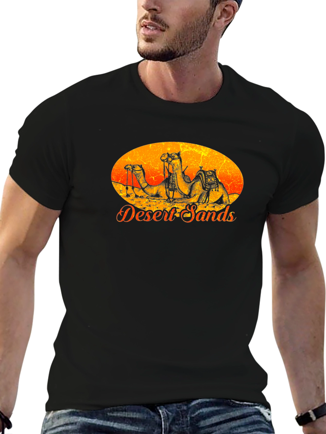 Desert Sands Camel Graphic T-Shirt