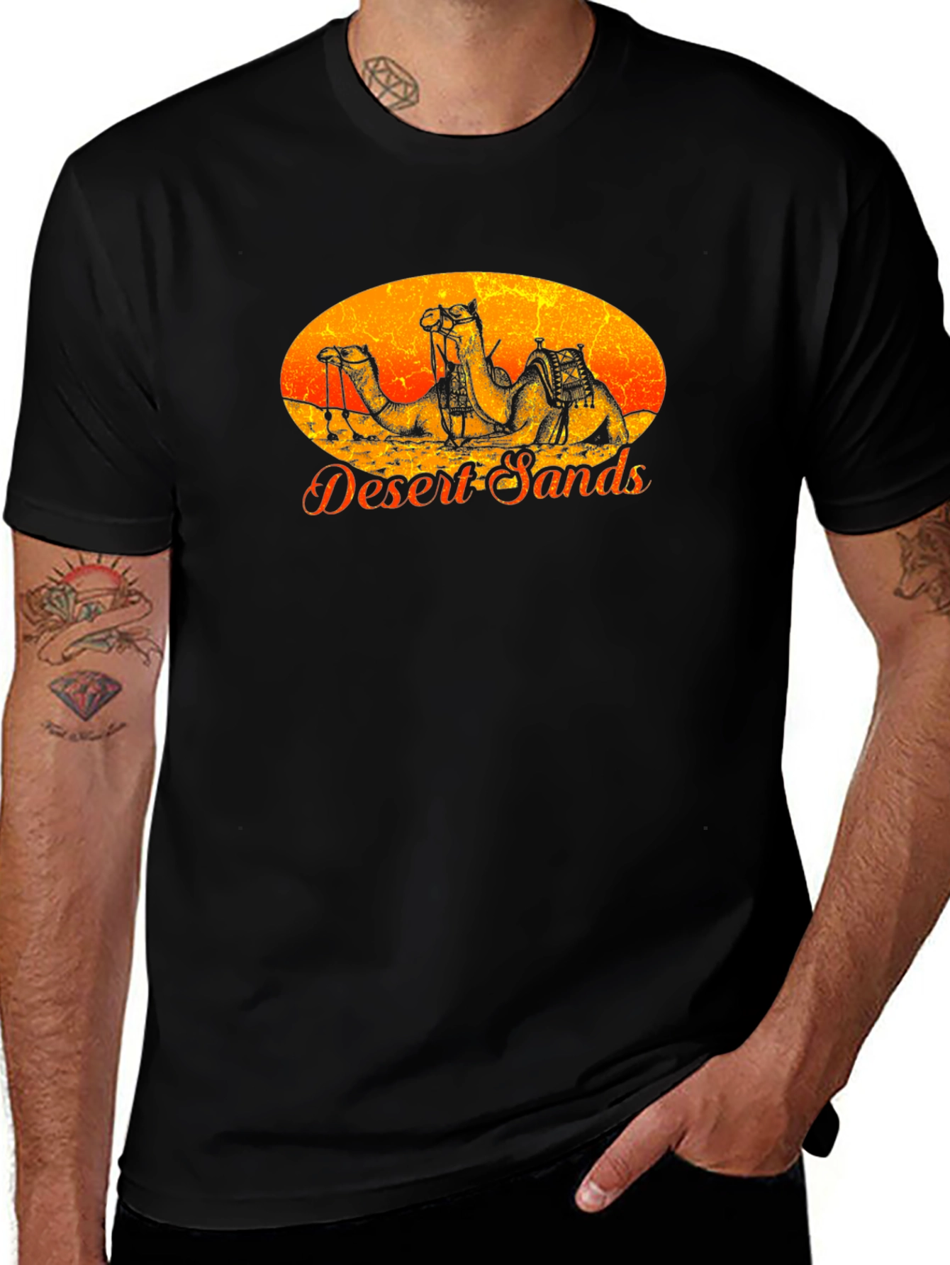 Desert Sands Camel Graphic T-Shirt