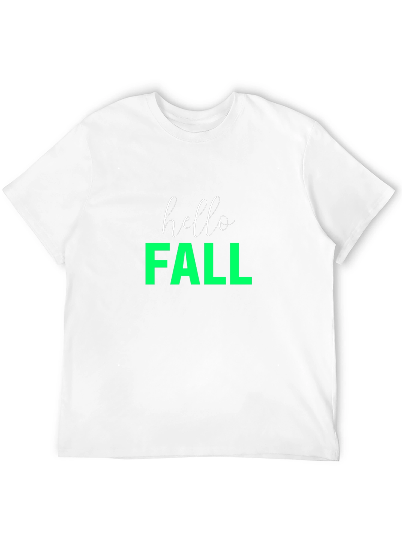 Hello Fall Graphic Tee - Black Casual T-Shirt