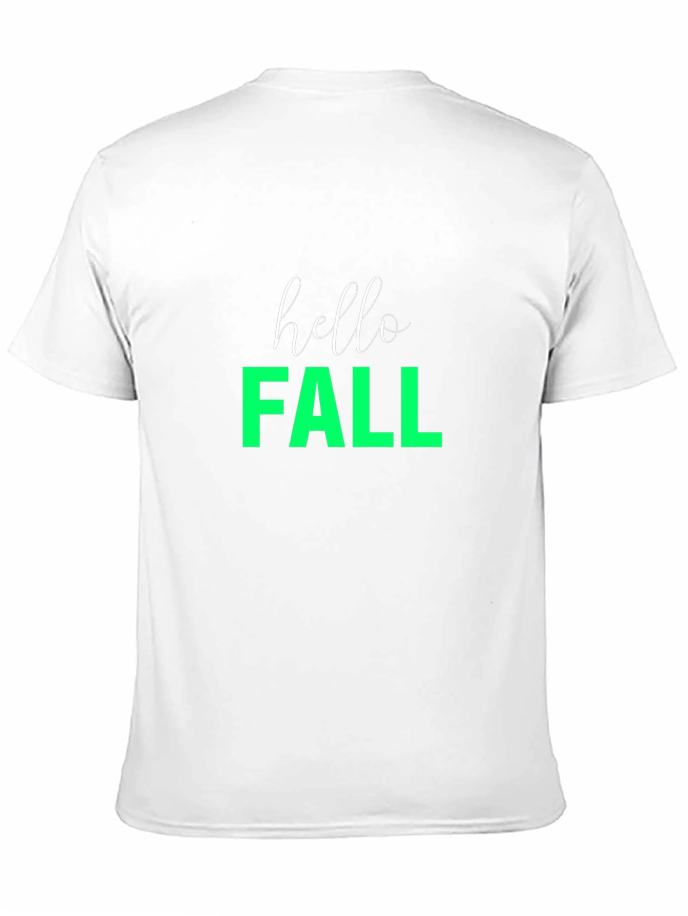 Hello Fall Graphic Tee - Black Casual T-Shirt