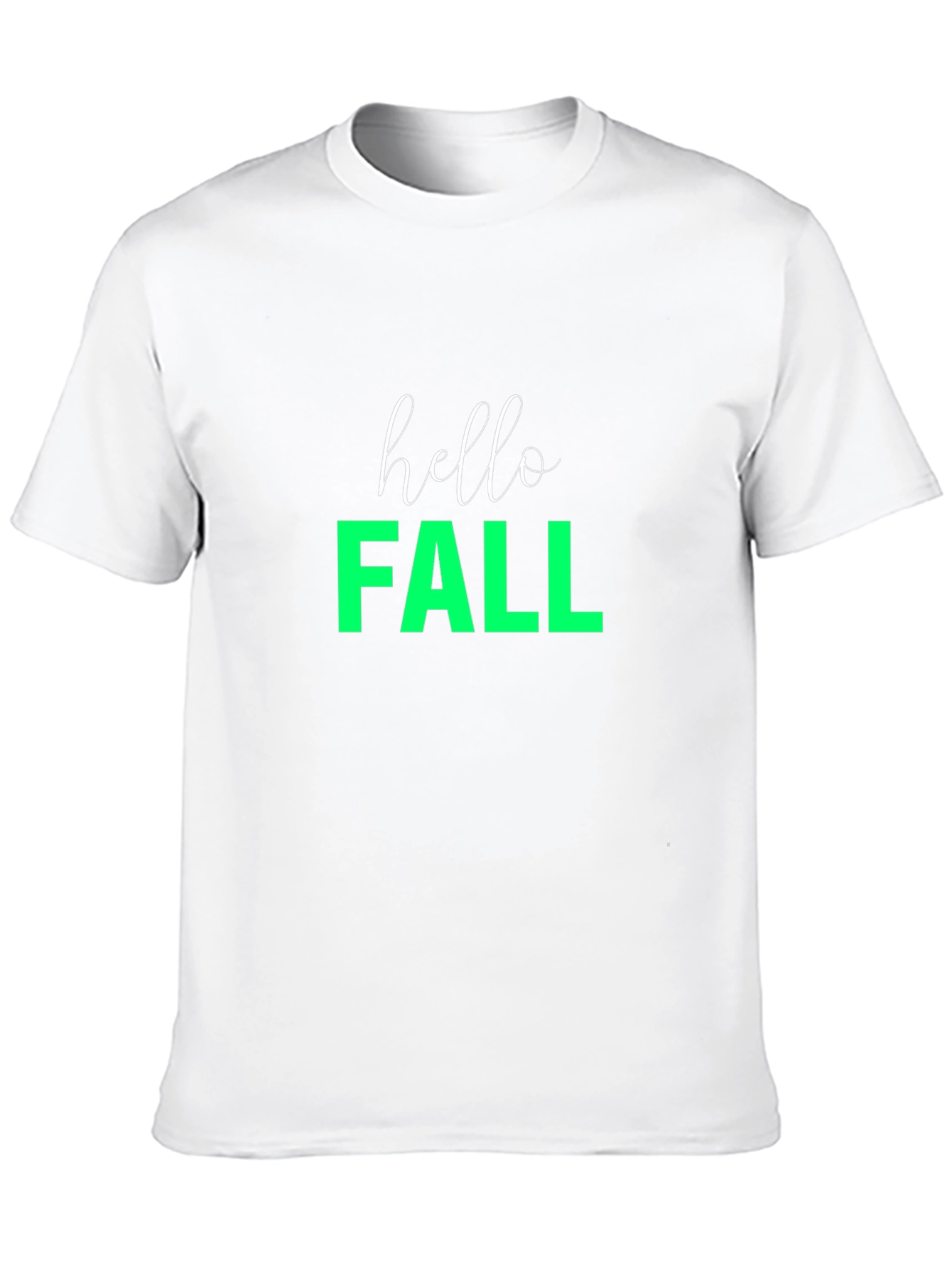 Hello Fall Graphic Tee - Black Casual T-Shirt