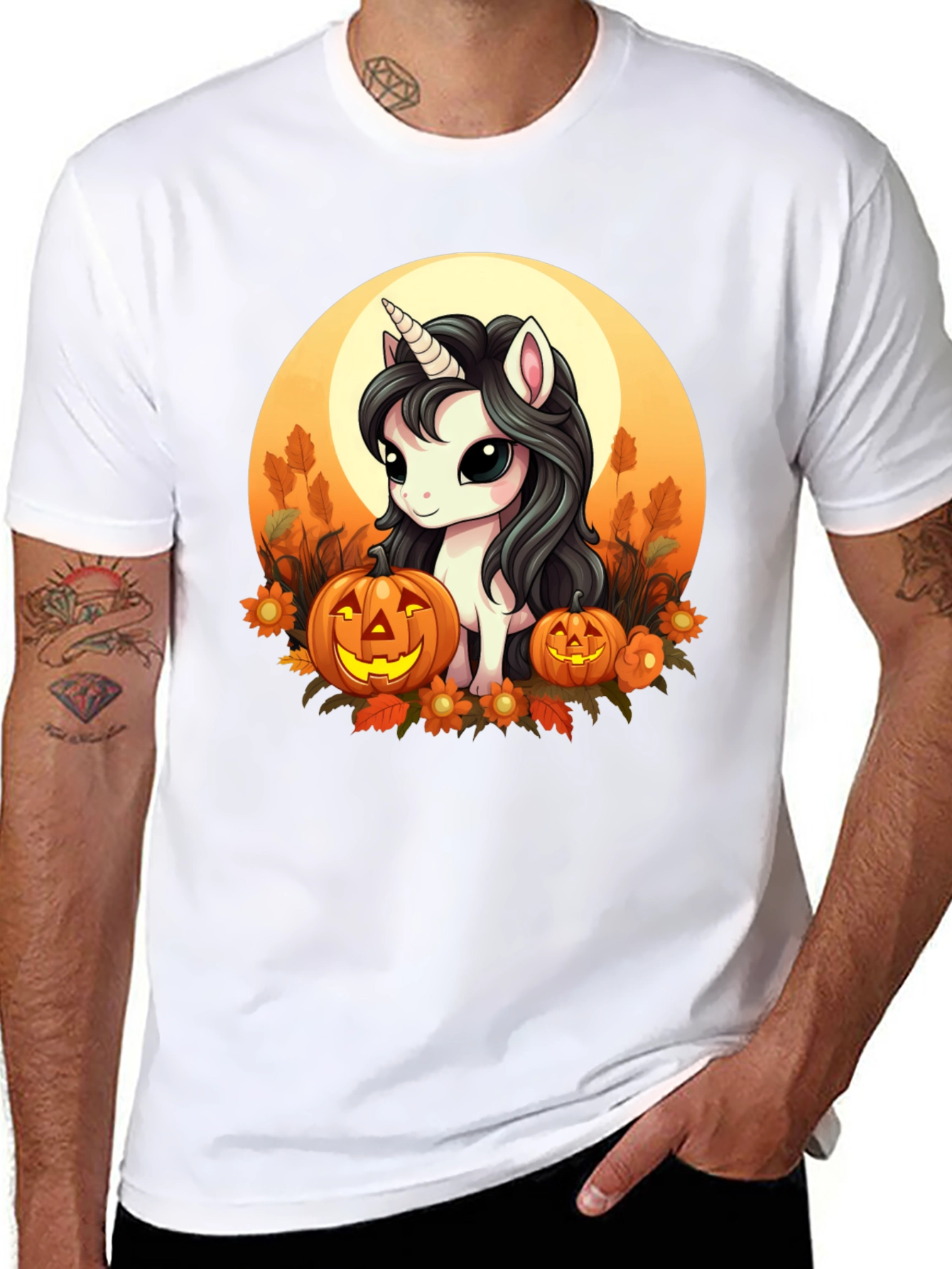 Halloween Unicorn T-Shirt - Spooky Cute!