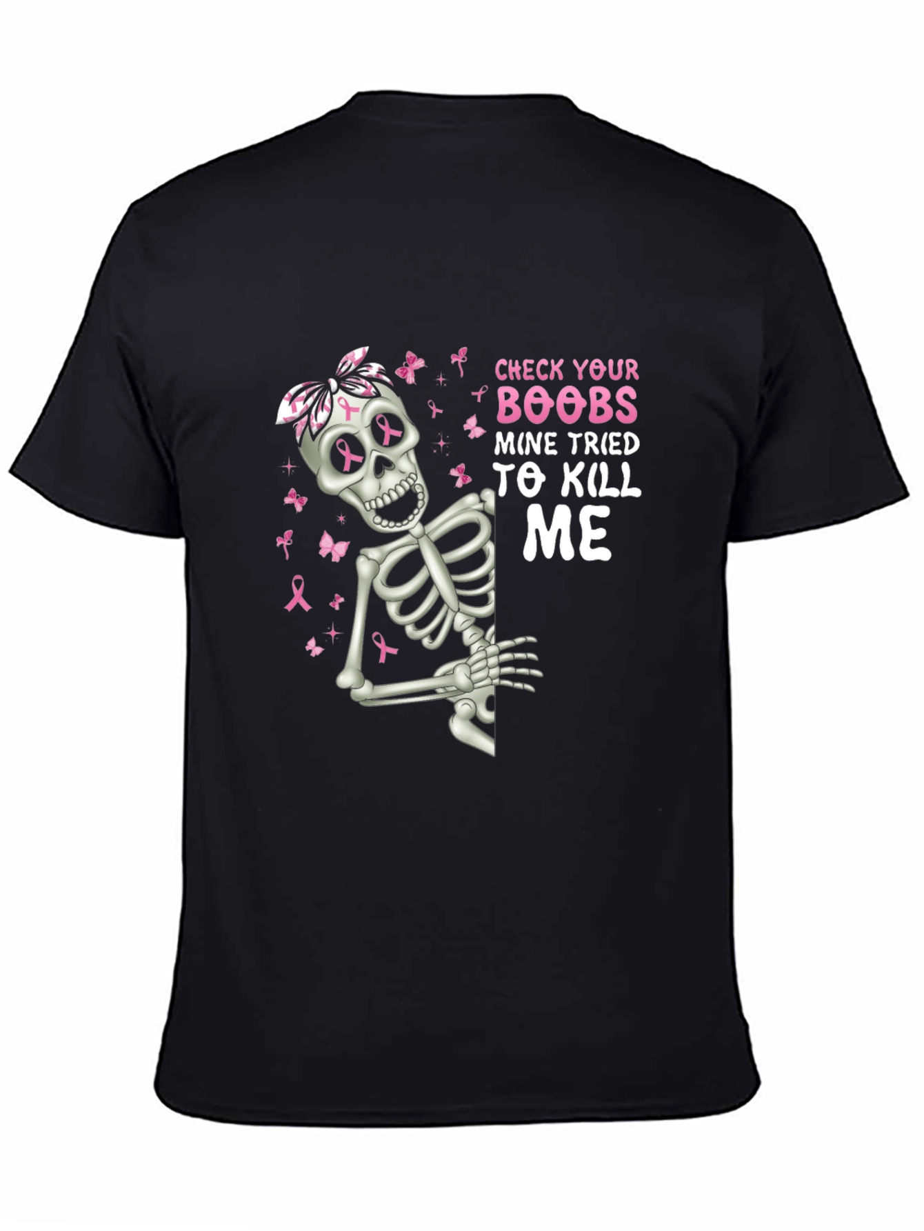 Check Your Boobs Skeleton T-Shirt