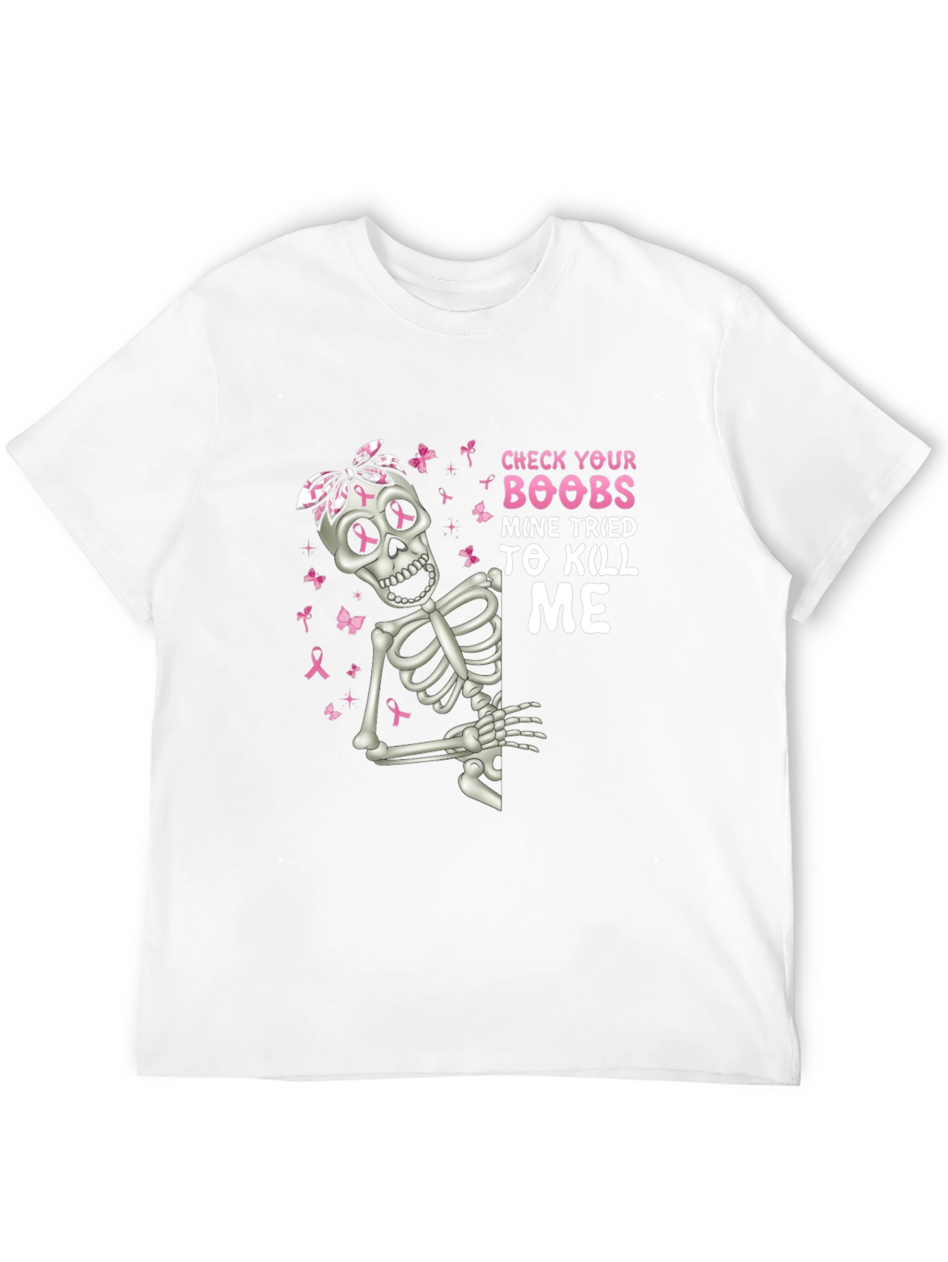 Check Your Boobs Skeleton T-Shirt