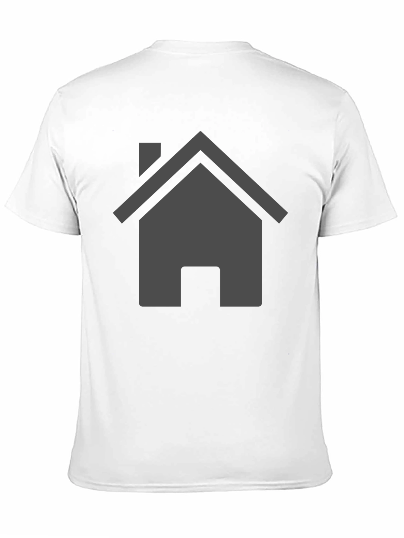 Minimalist Home Icon Black T-Shirt
