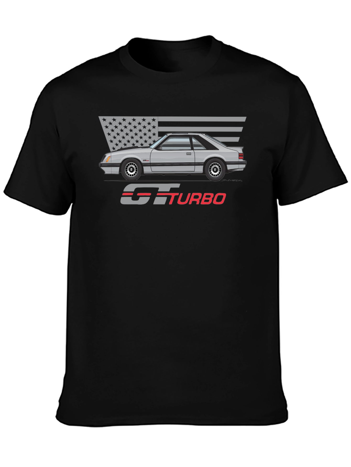 GT Turbo Mustang T-Shirt - Automotive Enthusiast Tee