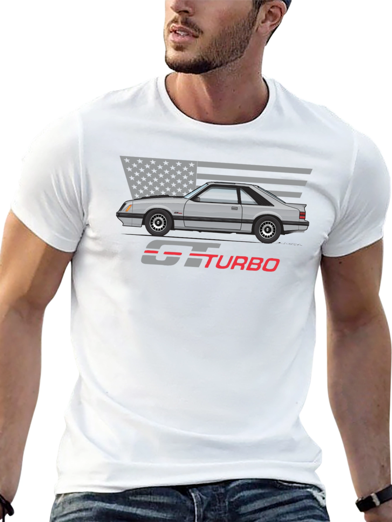 GT Turbo Mustang T-Shirt - Automotive Enthusiast Tee
