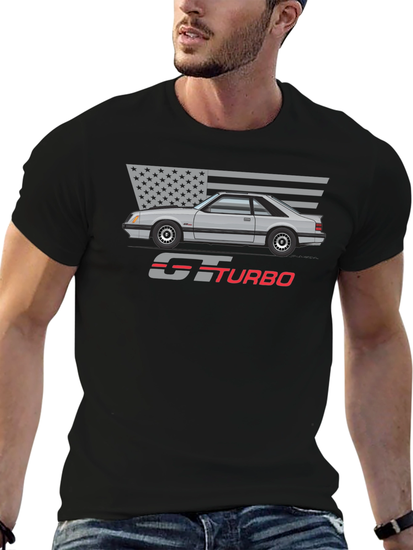 GT Turbo Mustang T-Shirt - Automotive Enthusiast Tee