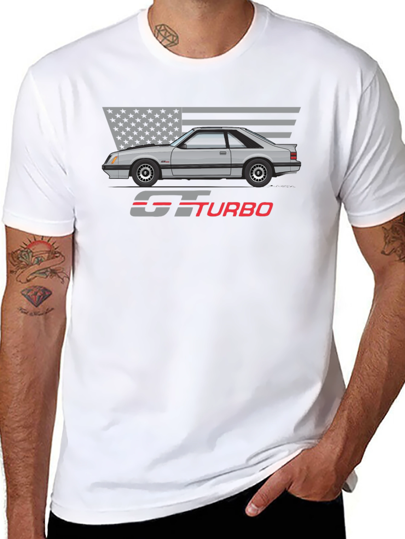 GT Turbo Mustang T-Shirt - Automotive Enthusiast Tee
