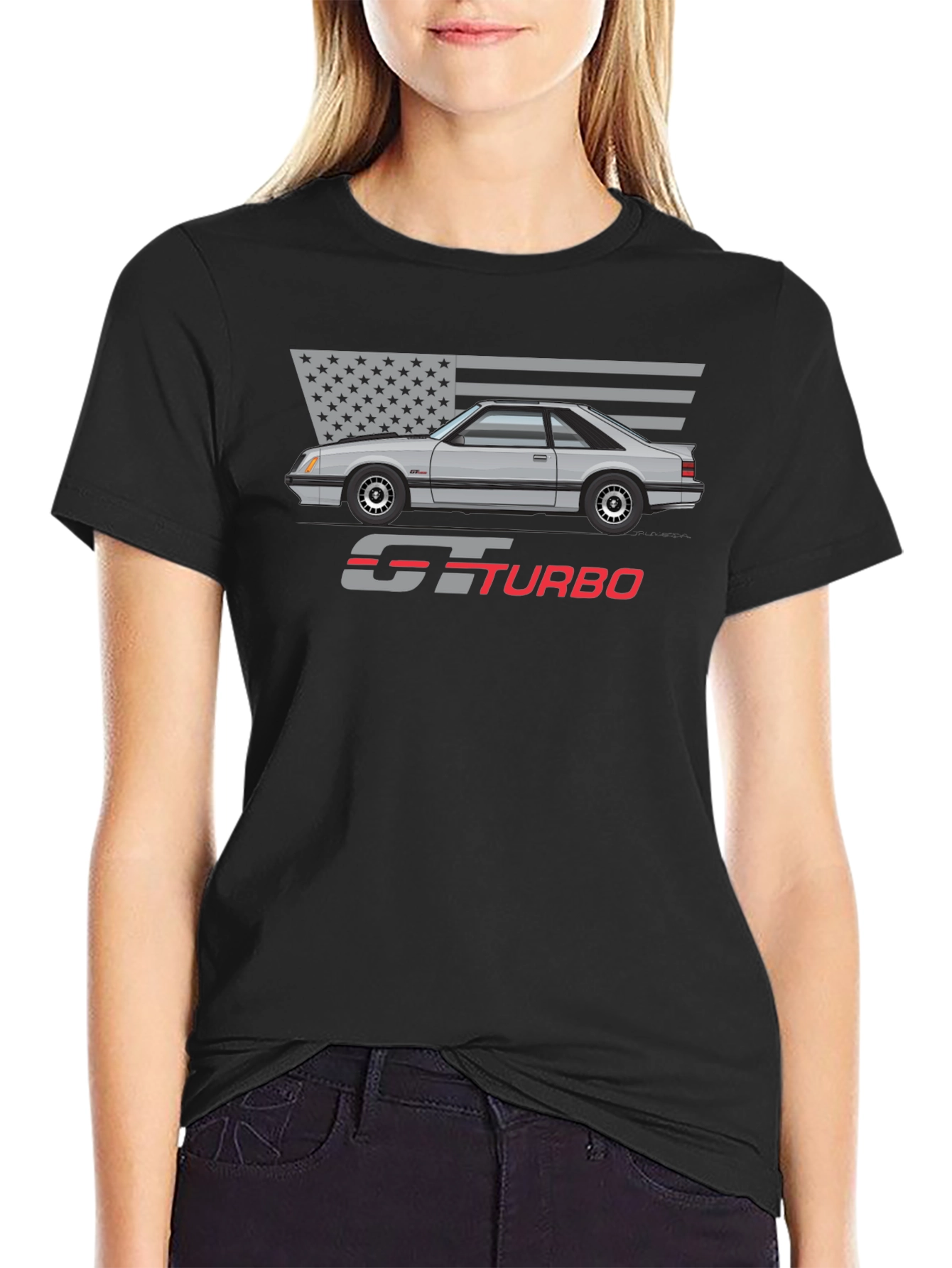 GT Turbo Mustang T-Shirt - Automotive Enthusiast Tee