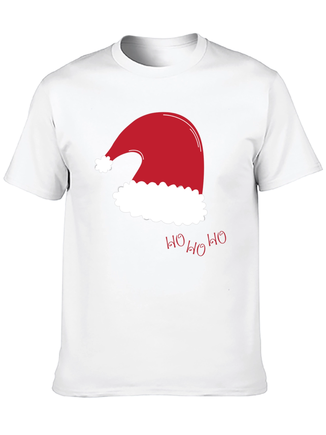 Festive Santa Hat T-Shirt - Holiday Cheer