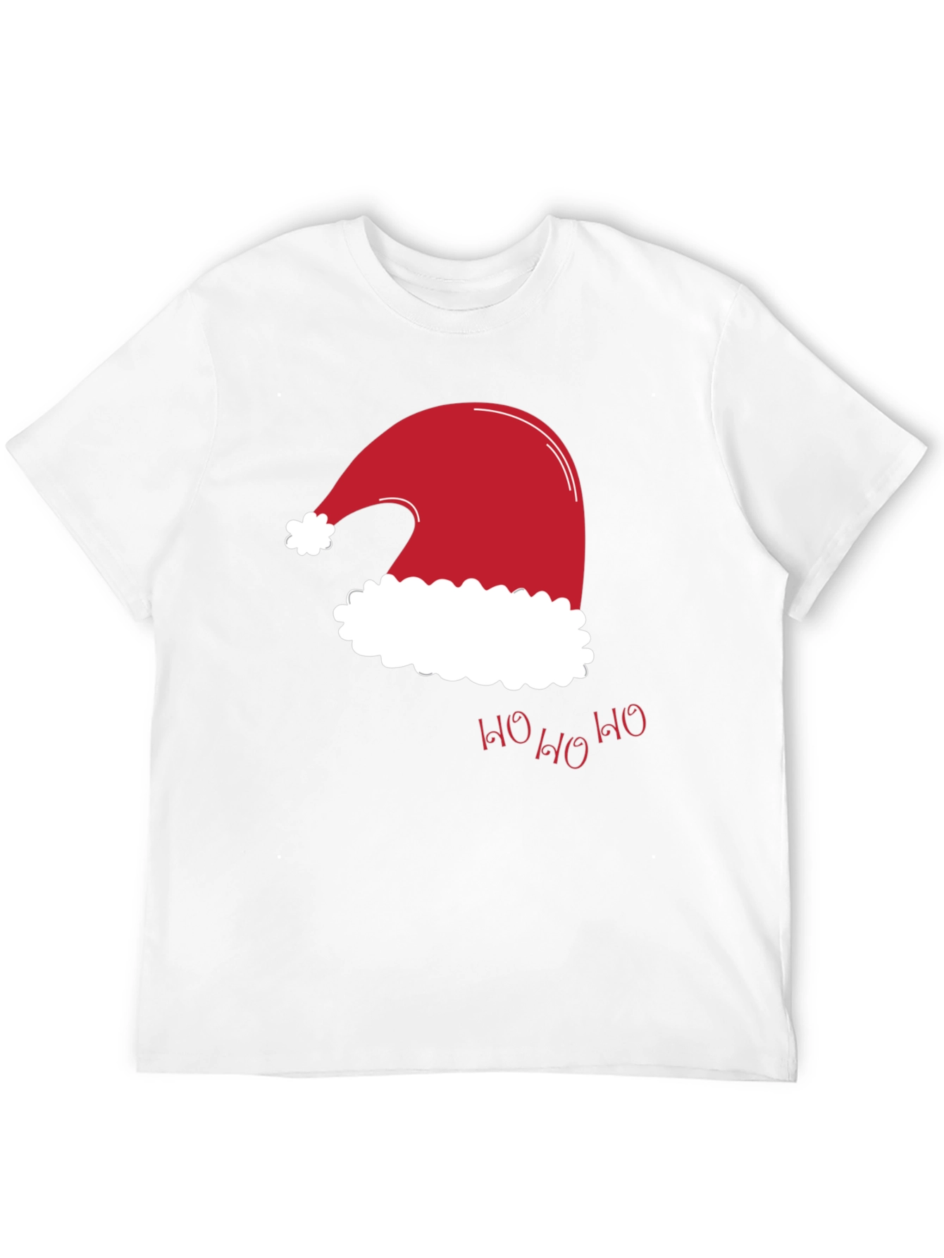 Festive Santa Hat T-Shirt - Holiday Cheer