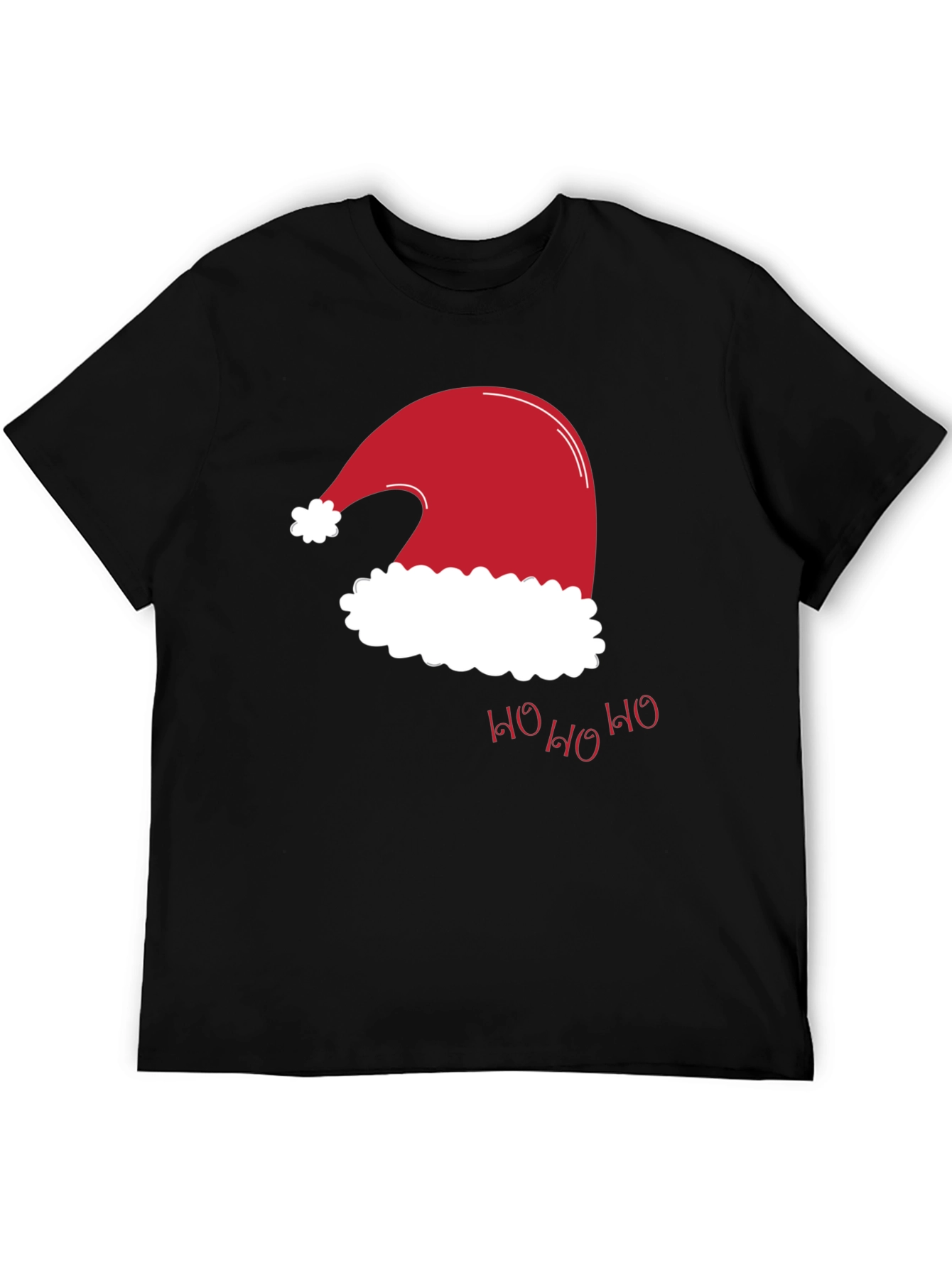 Festive Santa Hat T-Shirt - Holiday Cheer