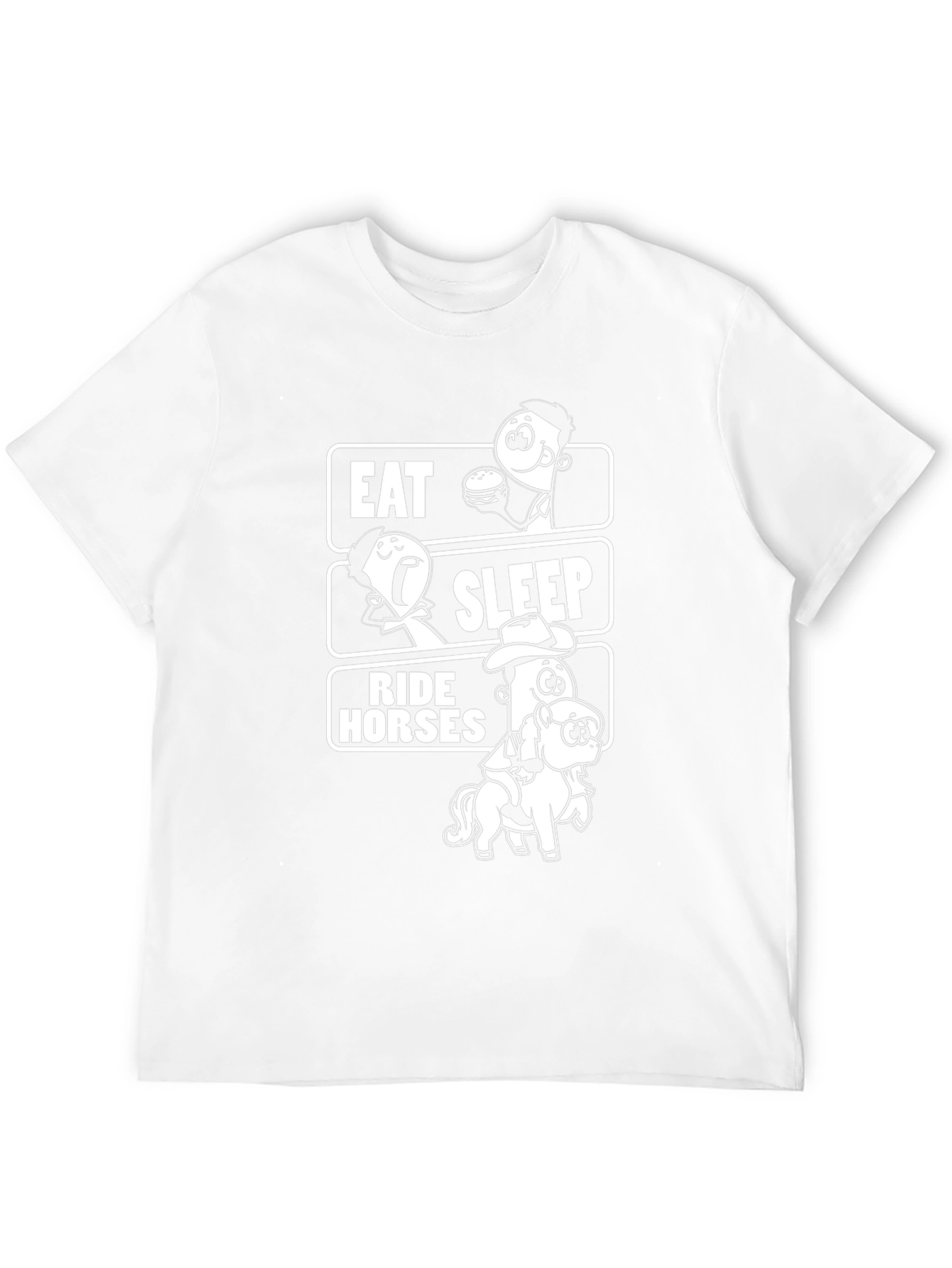 Eat Sleep Ride Horses Funny T-Shirt