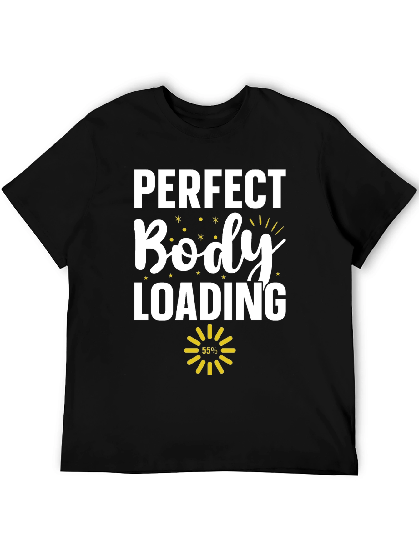 Perfect Body Loading Black Graphic Tee