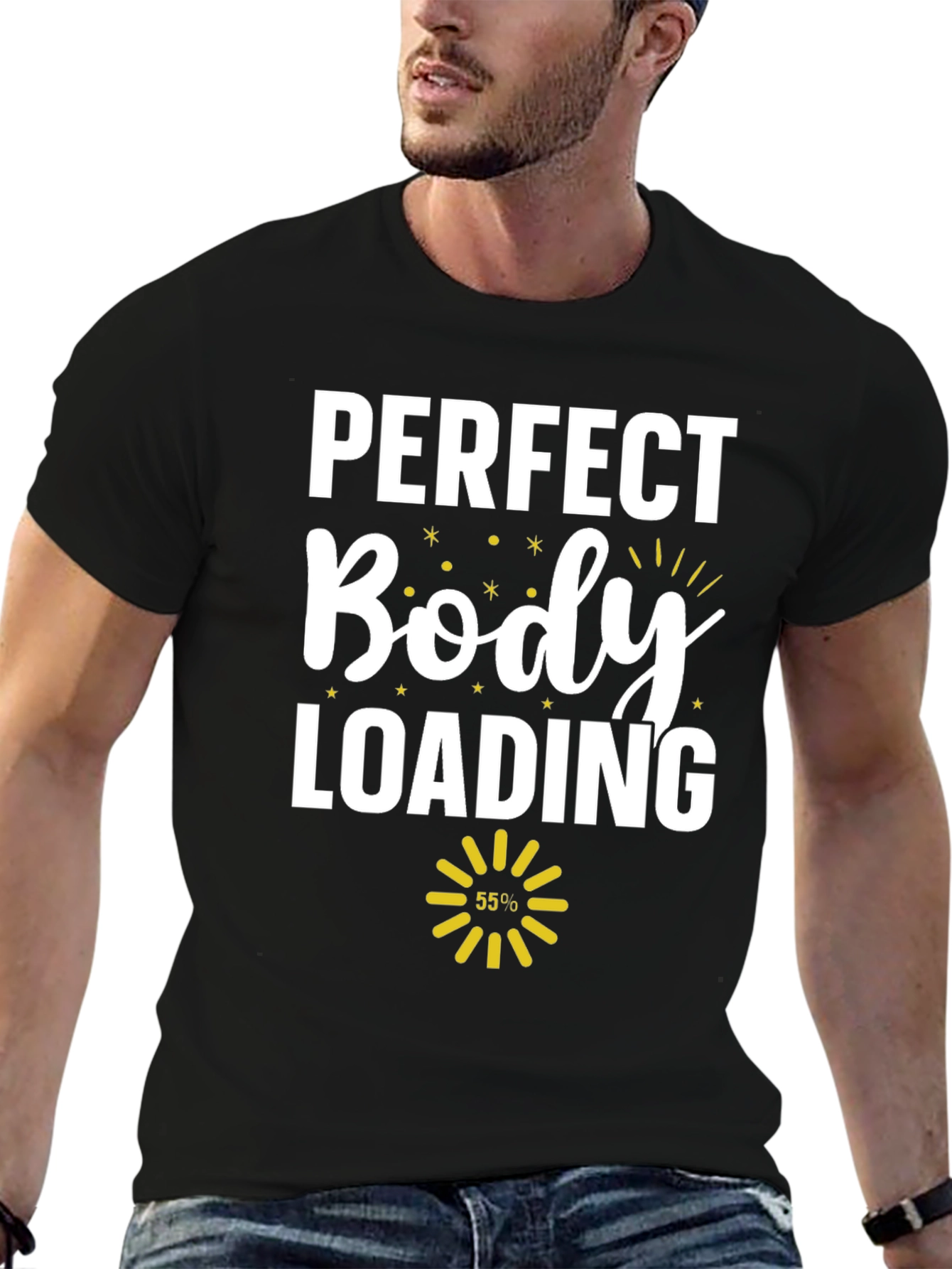 Perfect Body Loading Black Graphic Tee