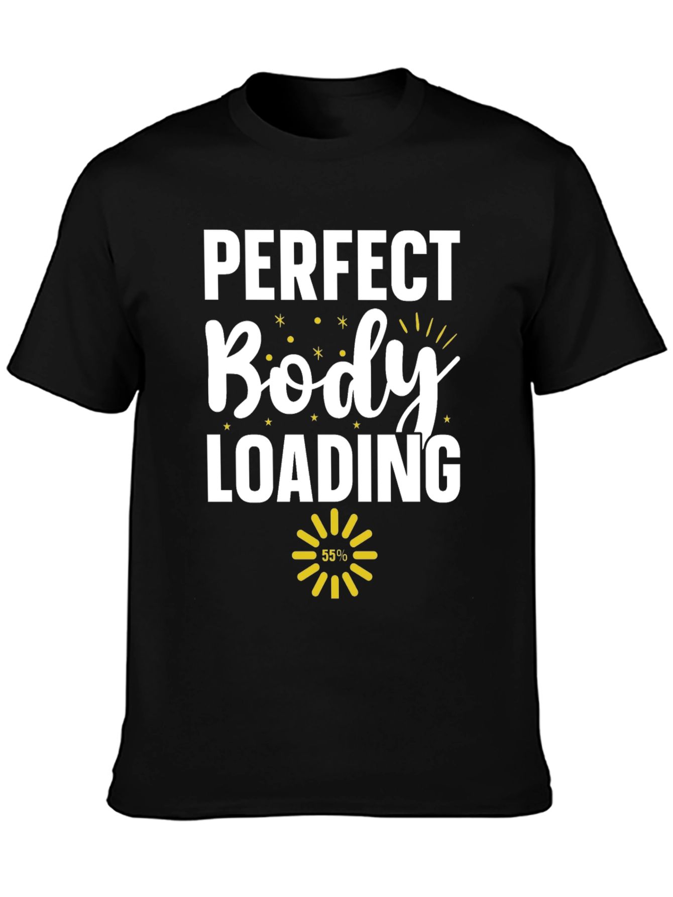 Perfect Body Loading Black Graphic Tee