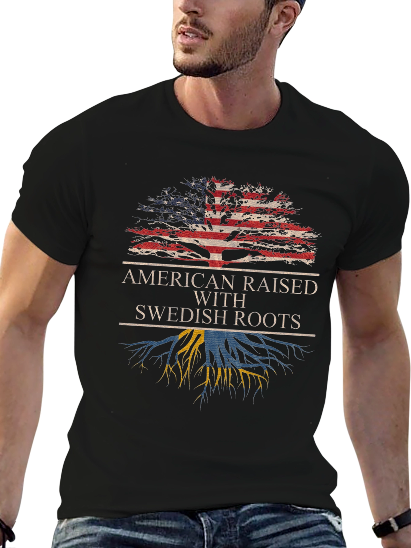 American Raised with Swedish Roots T-Shirt