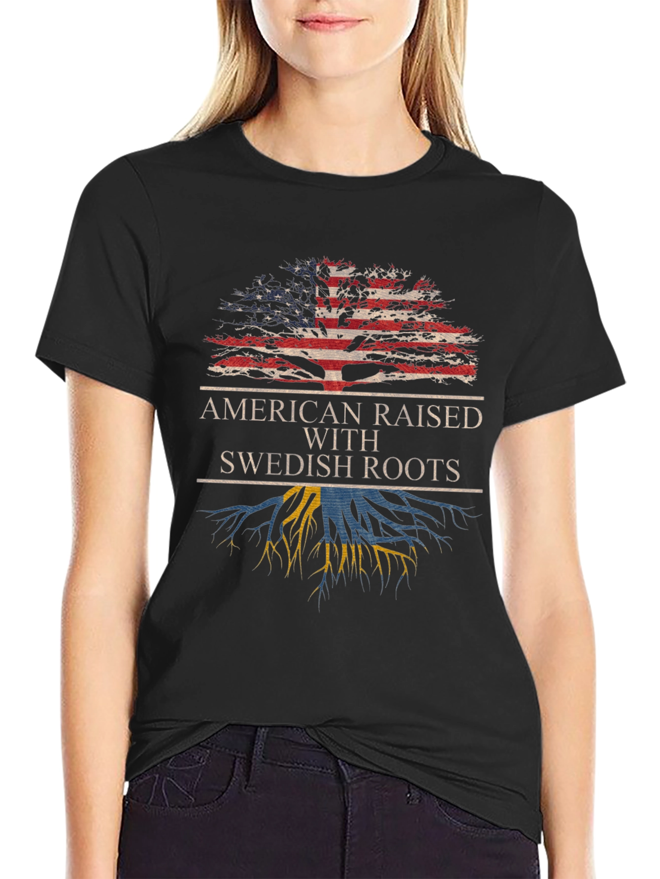 American Raised with Swedish Roots T-Shirt