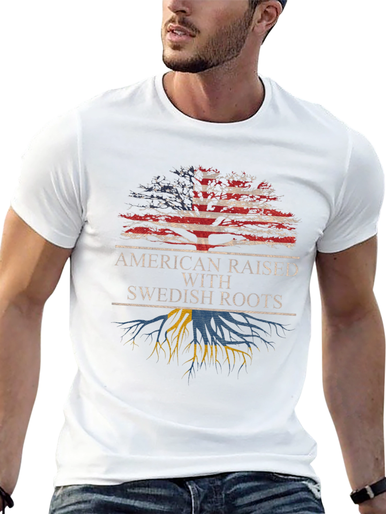 American Raised with Swedish Roots T-Shirt