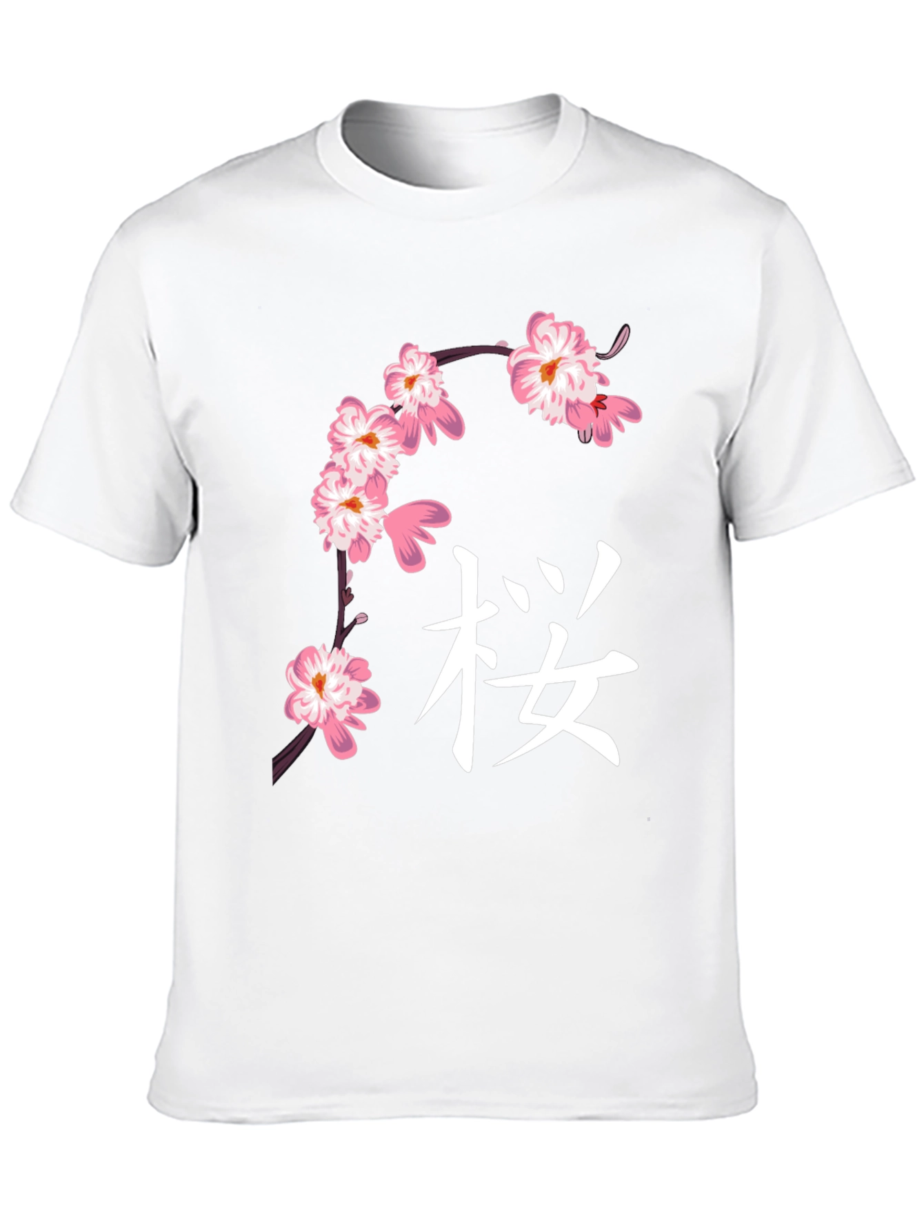 Black Cherry Blossom Graphic T-Shirt