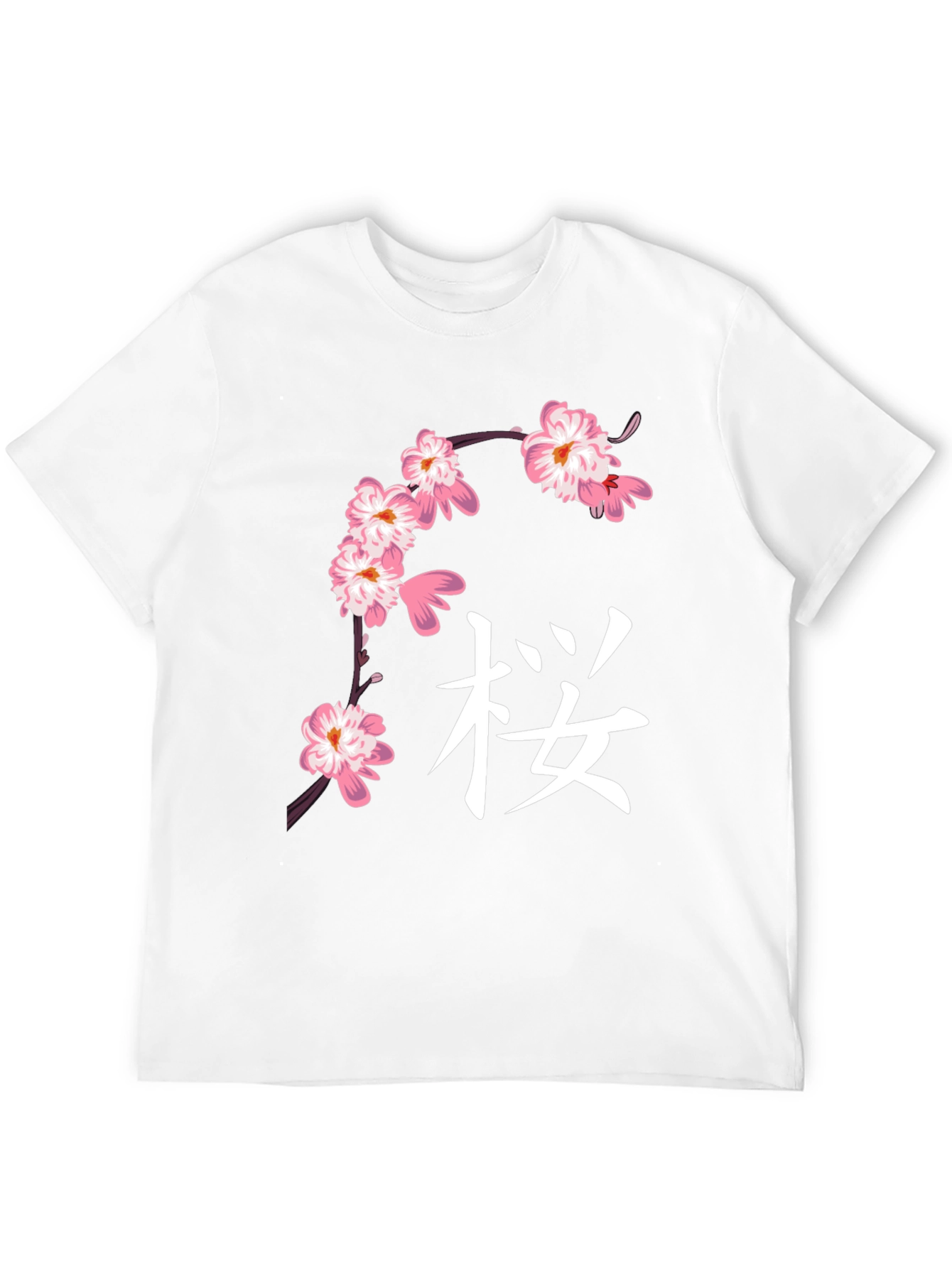 Black Cherry Blossom Graphic T-Shirt