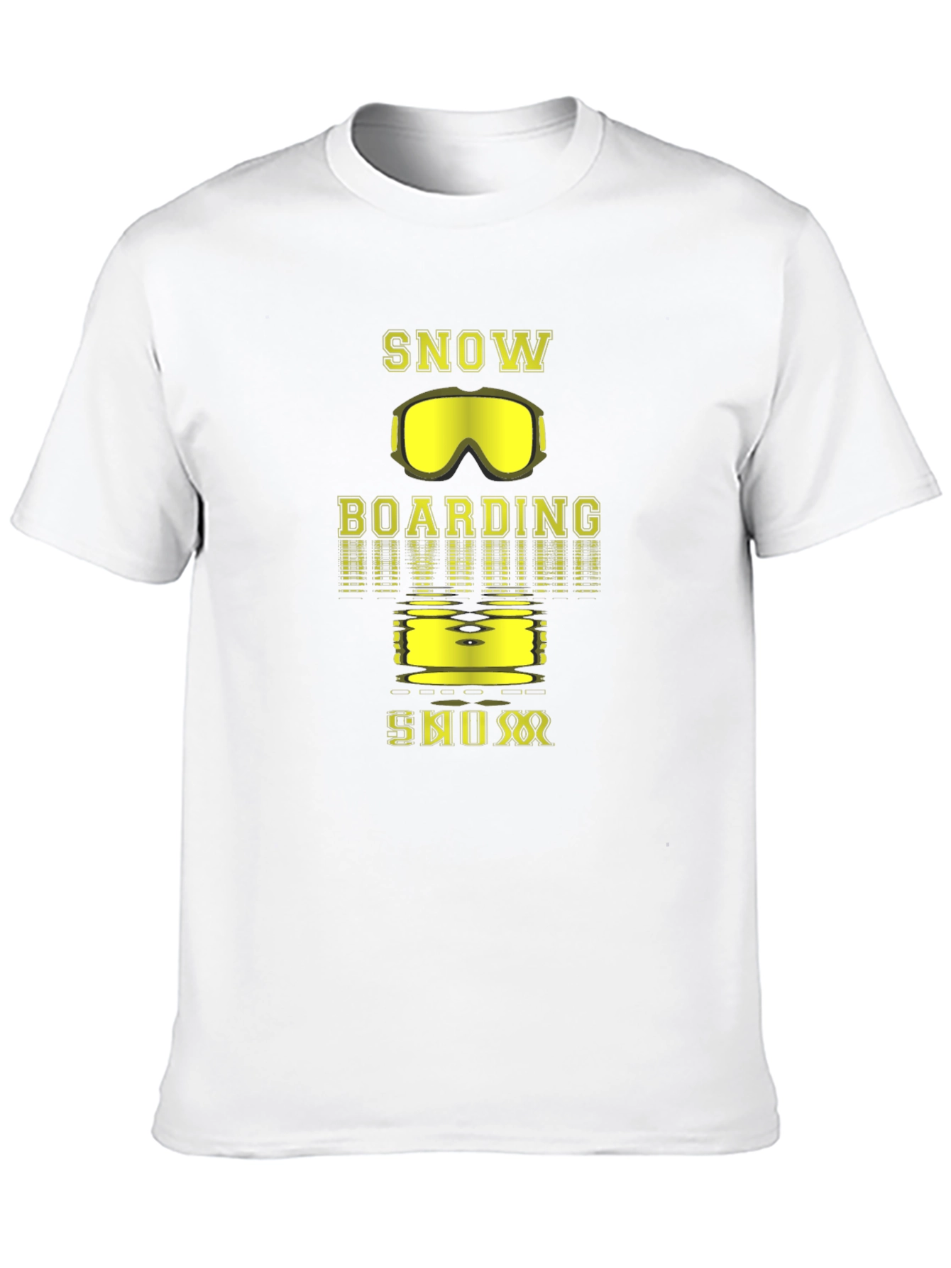 Snowboarding Graphic Tee - Black Cotton T-Shirt