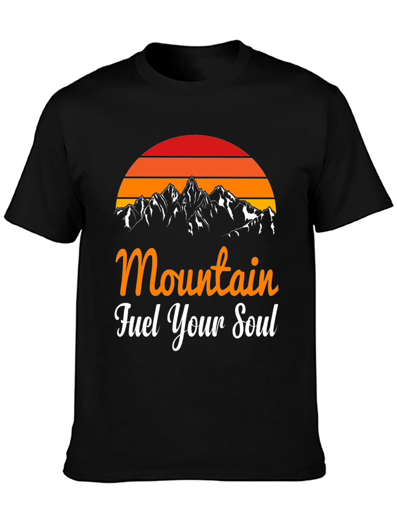 Mountain Fuel Your Soul Graphic Tee - Black