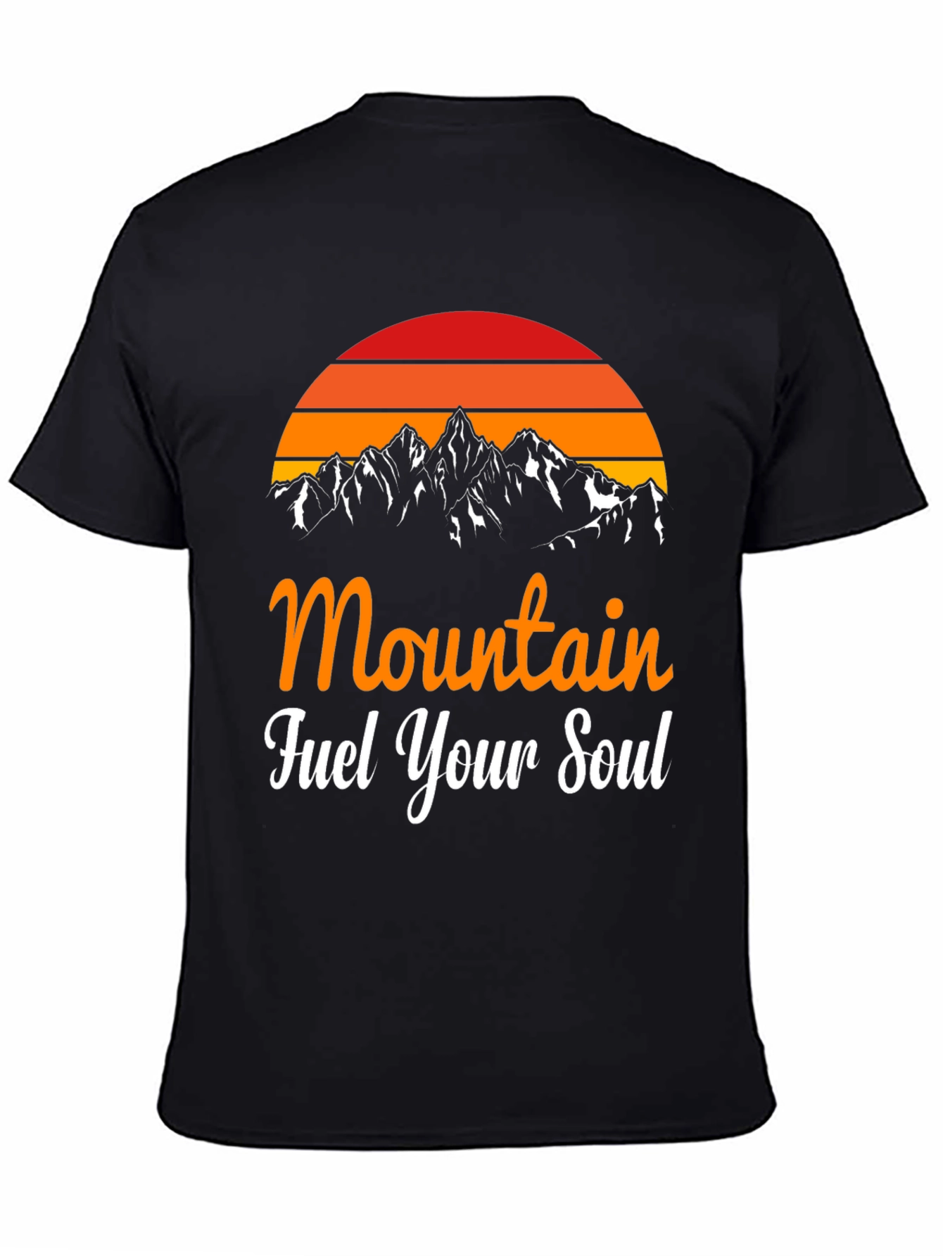 Mountain Fuel Your Soul Graphic Tee - Black