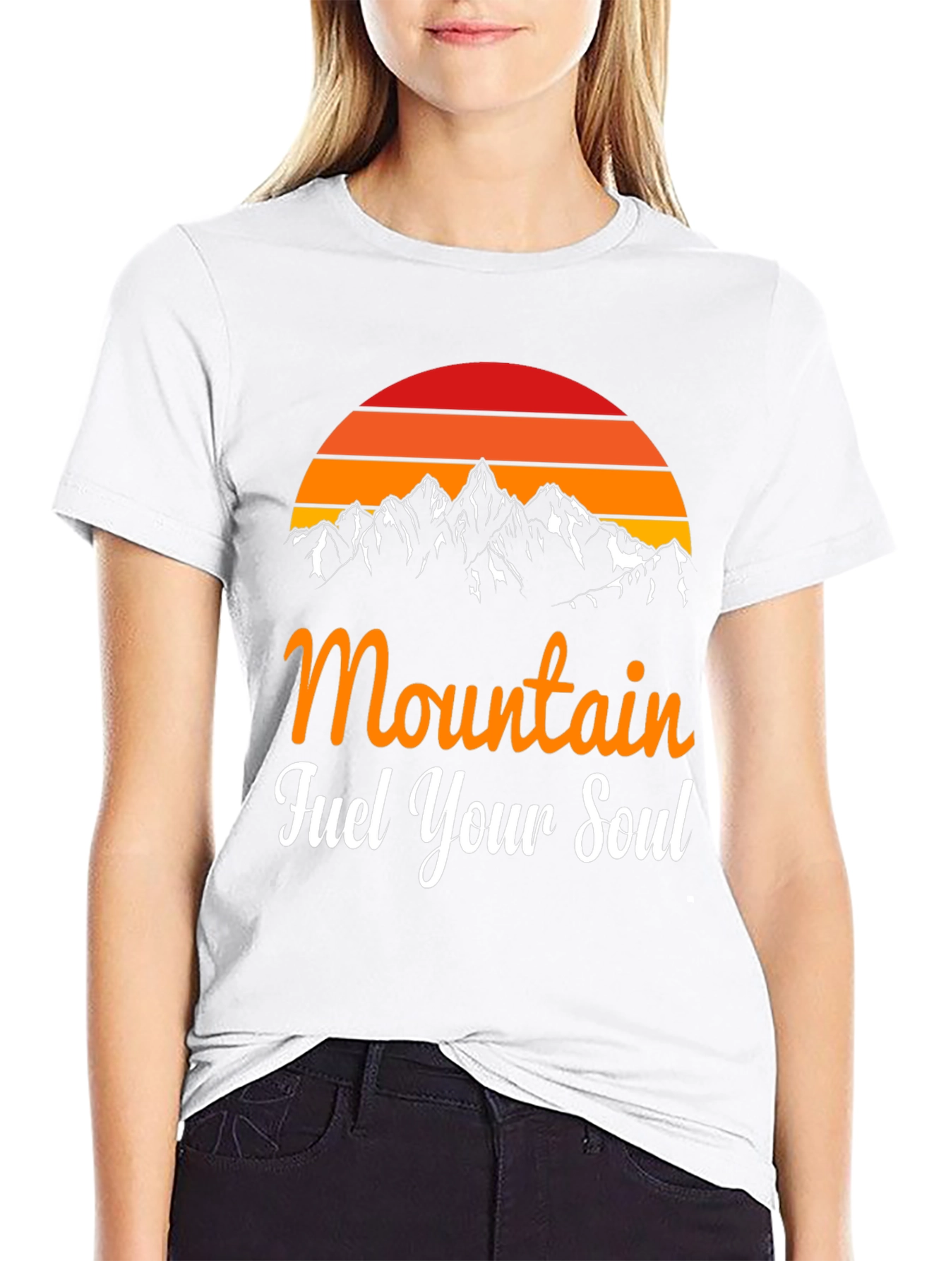 Mountain Fuel Your Soul Graphic Tee - Black