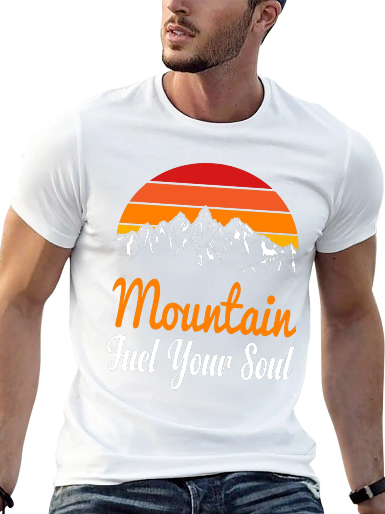 Mountain Fuel Your Soul Graphic Tee - Black
