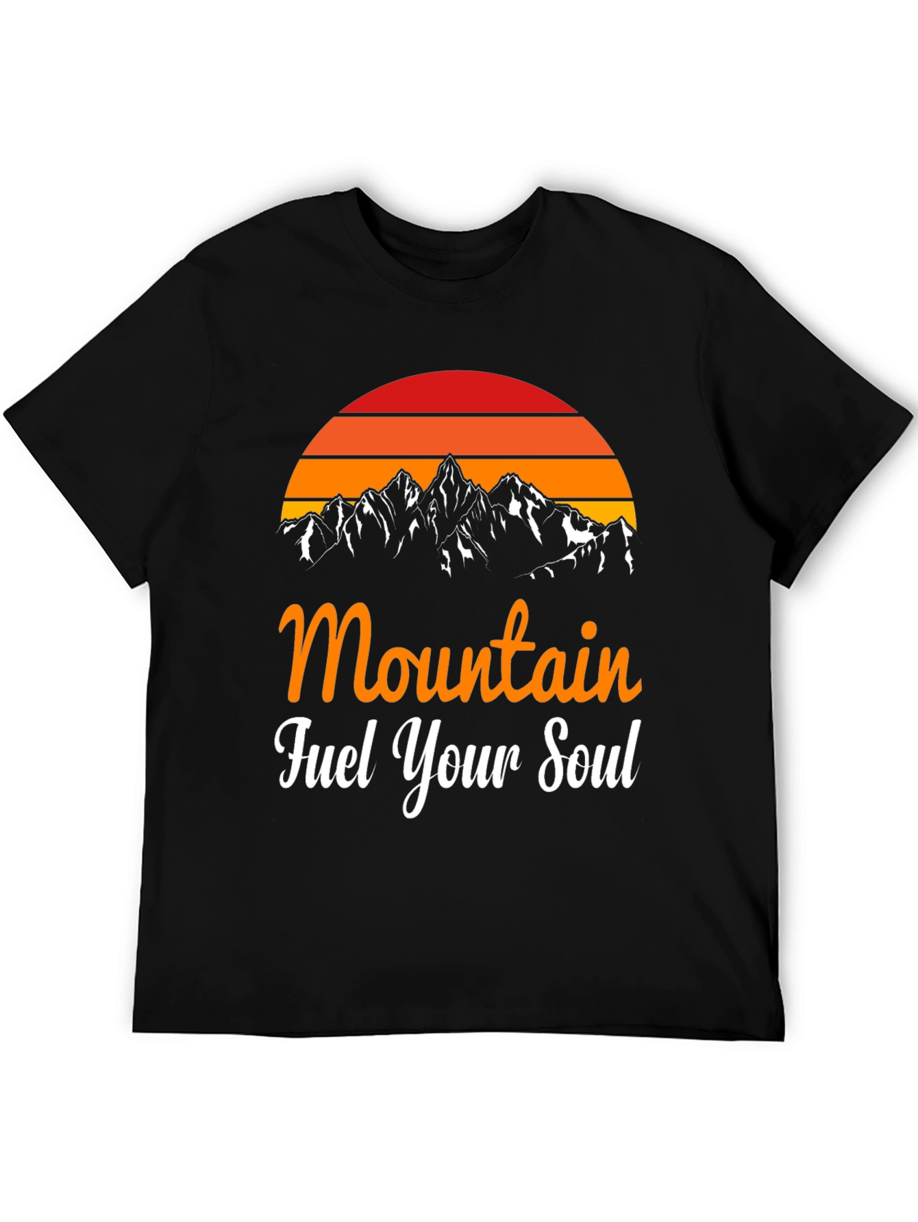 Mountain Fuel Your Soul Graphic Tee - Black