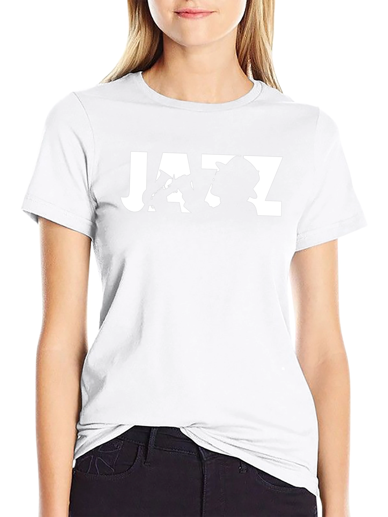 Cool Jazz Musician Graphic Tee - Black
