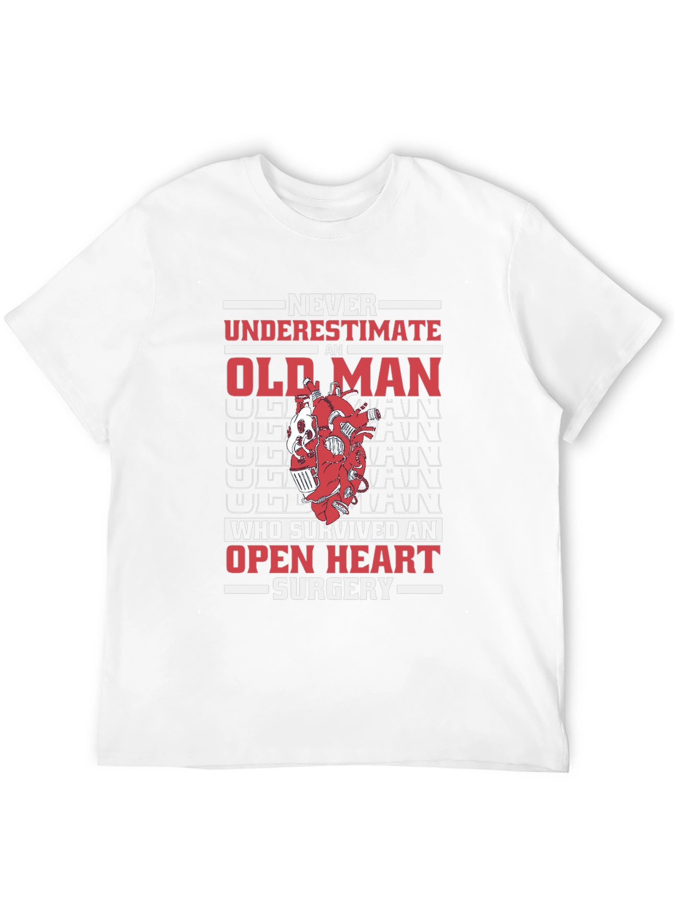 Old Man Open Heart Surgery T-Shirt