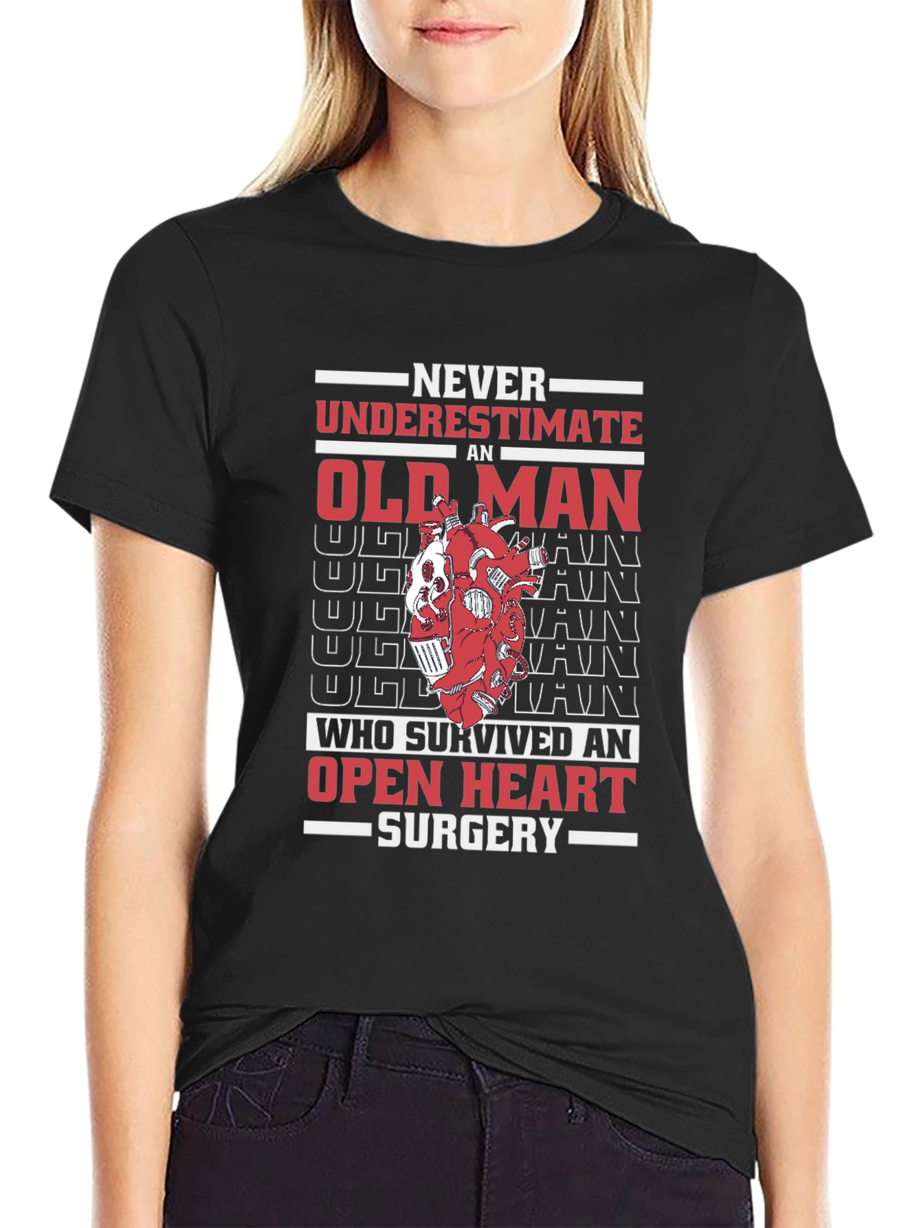 Old Man Open Heart Surgery T-Shirt