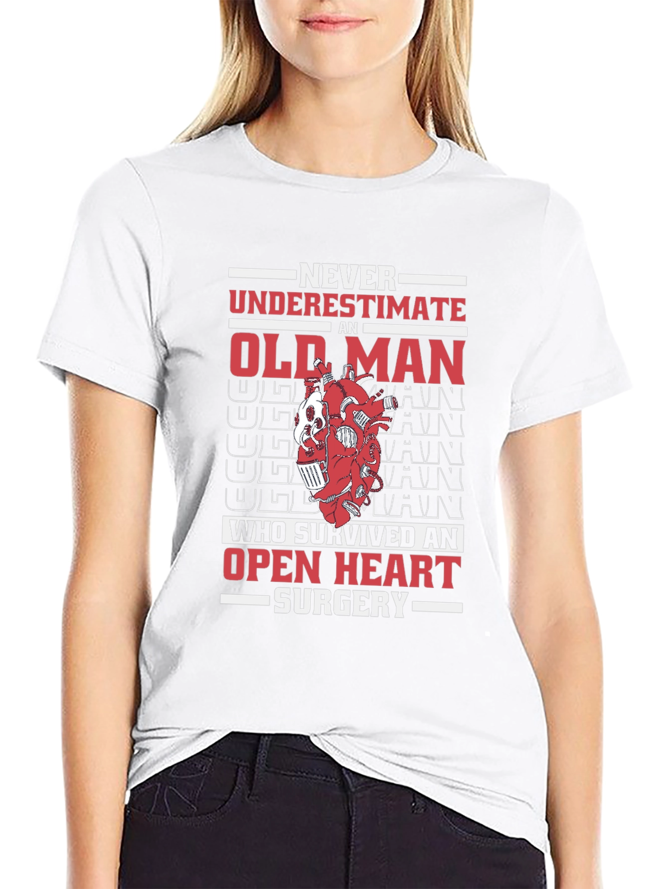 Old Man Open Heart Surgery T-Shirt
