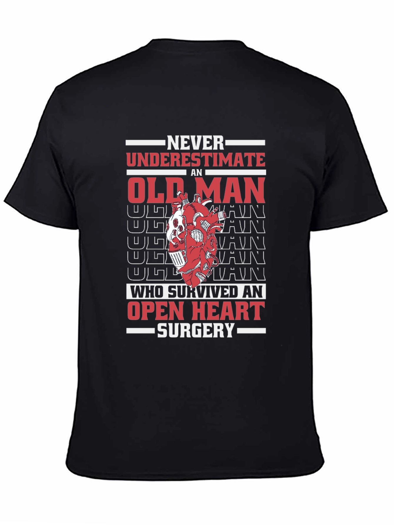 Old Man Open Heart Surgery T-Shirt