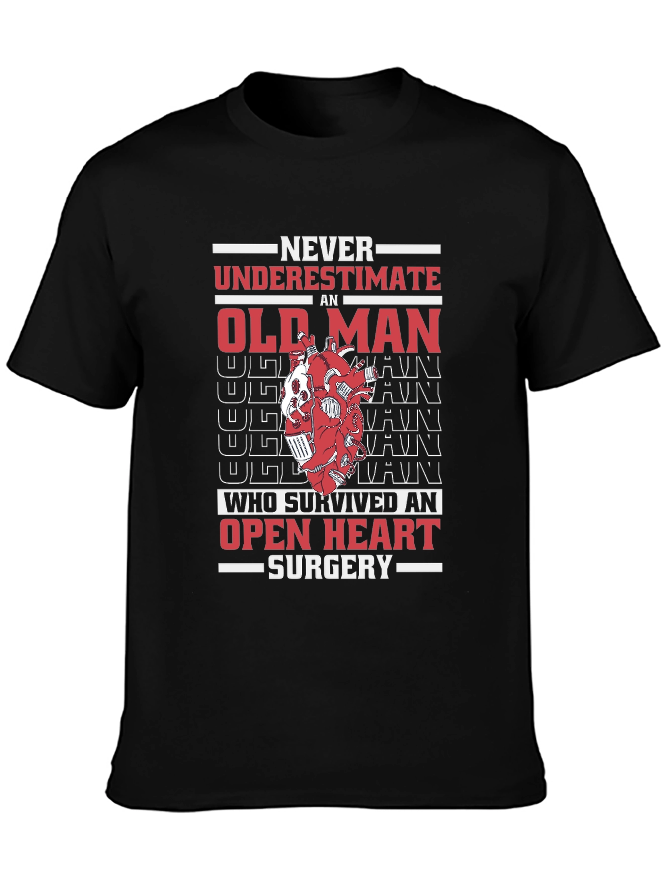 Old Man Open Heart Surgery T-Shirt