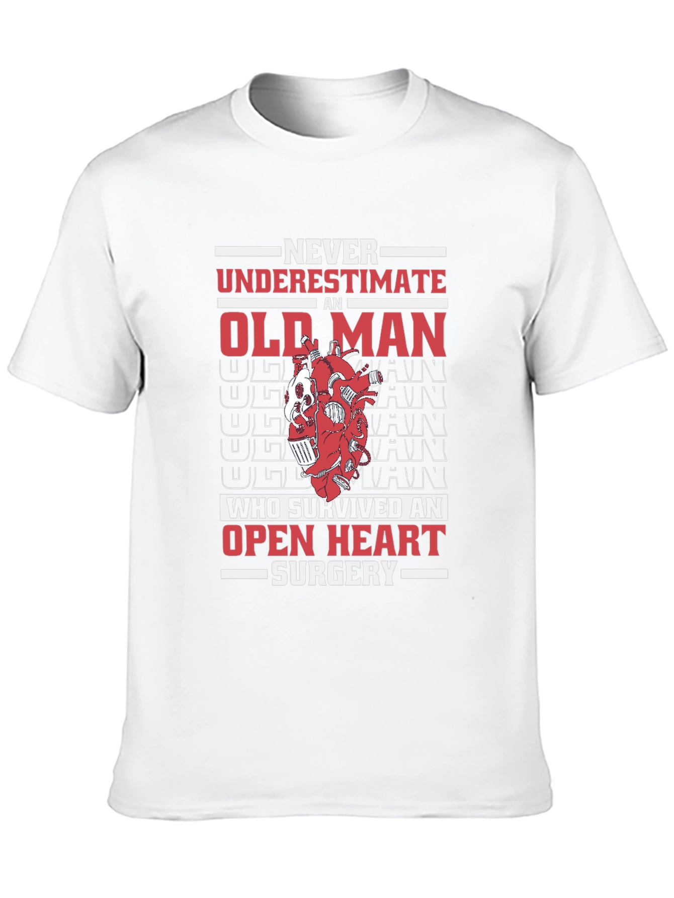 Old Man Open Heart Surgery T-Shirt