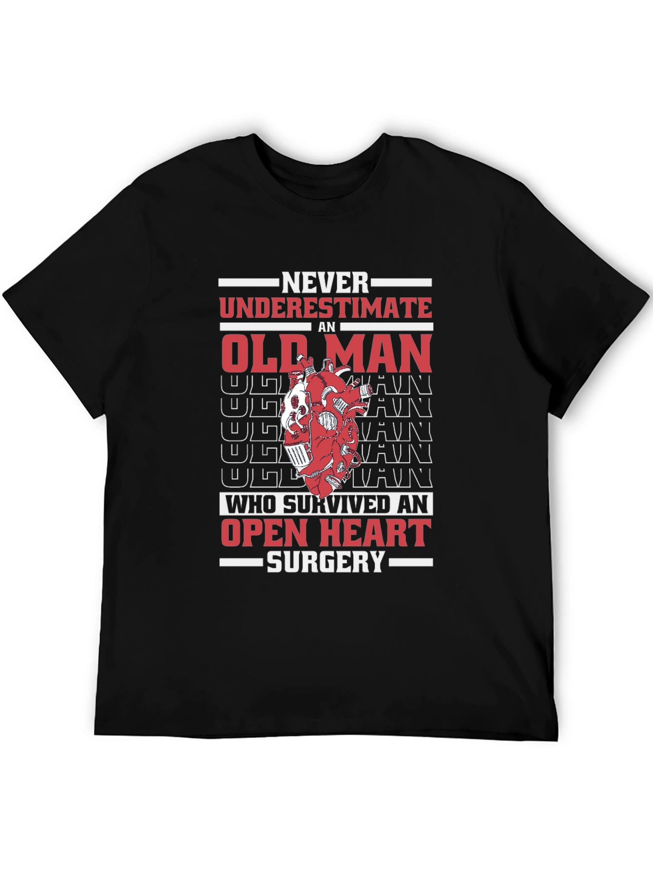 Old Man Open Heart Surgery T-Shirt