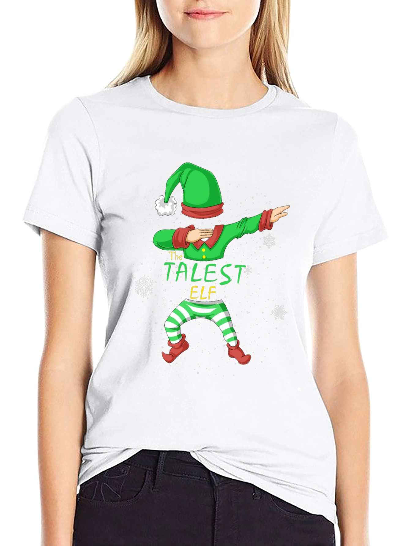 The Tallest Elf Dabbing Christmas T-Shirt