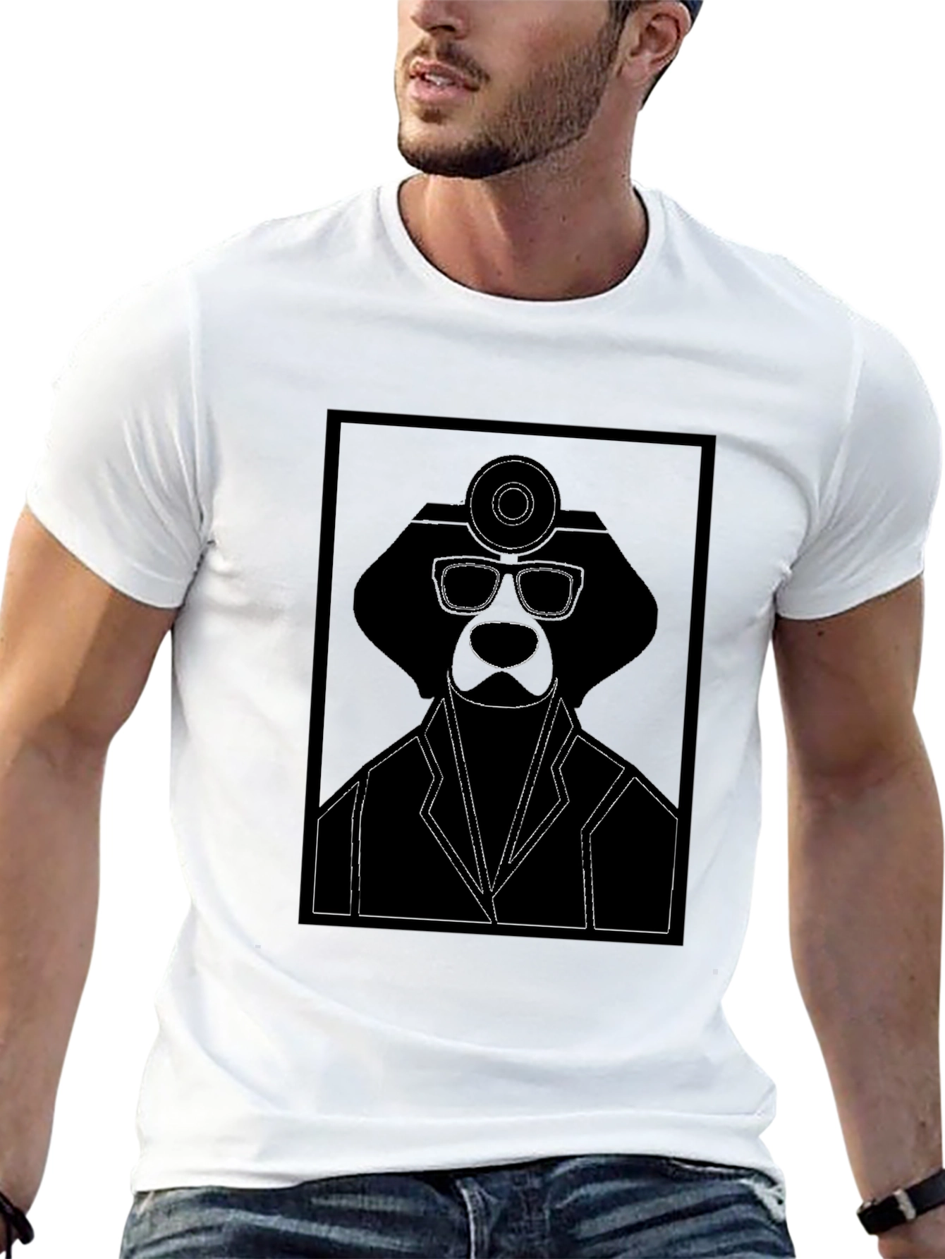 Doctor Dog Graphic Tee - Black